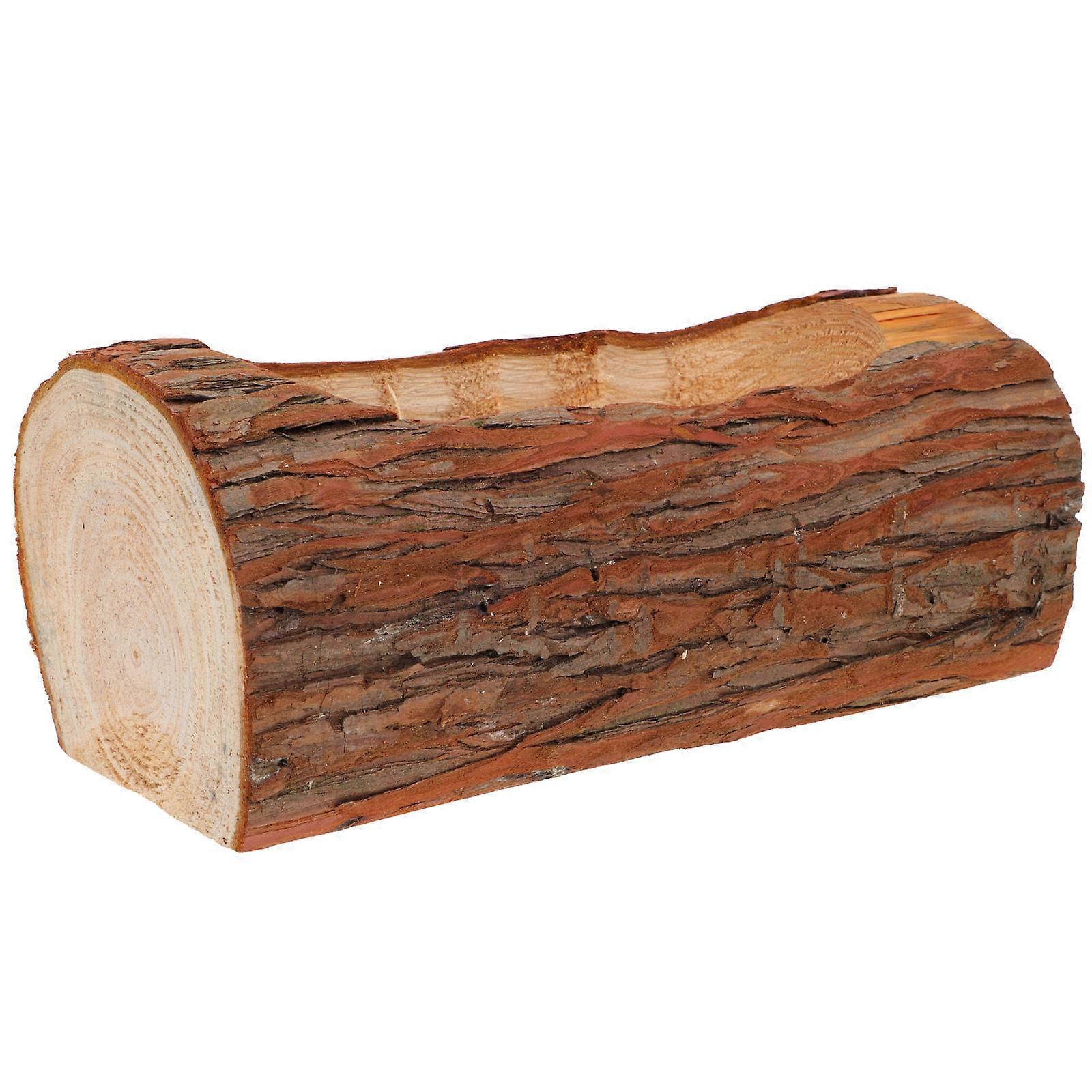 Brown Synthetic Planter Pot for Home Use with Simple Retro Design and Outdoor Durability 6.5"x5"x5"