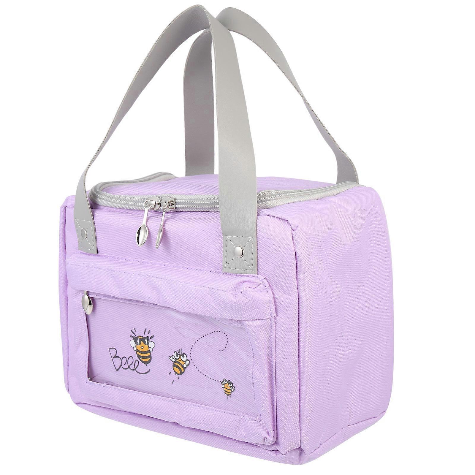 Insulation Bag Food Packing Bag For Picnic Freshness Preservation Polyester 23.5X18.5X14CM 1Pcs