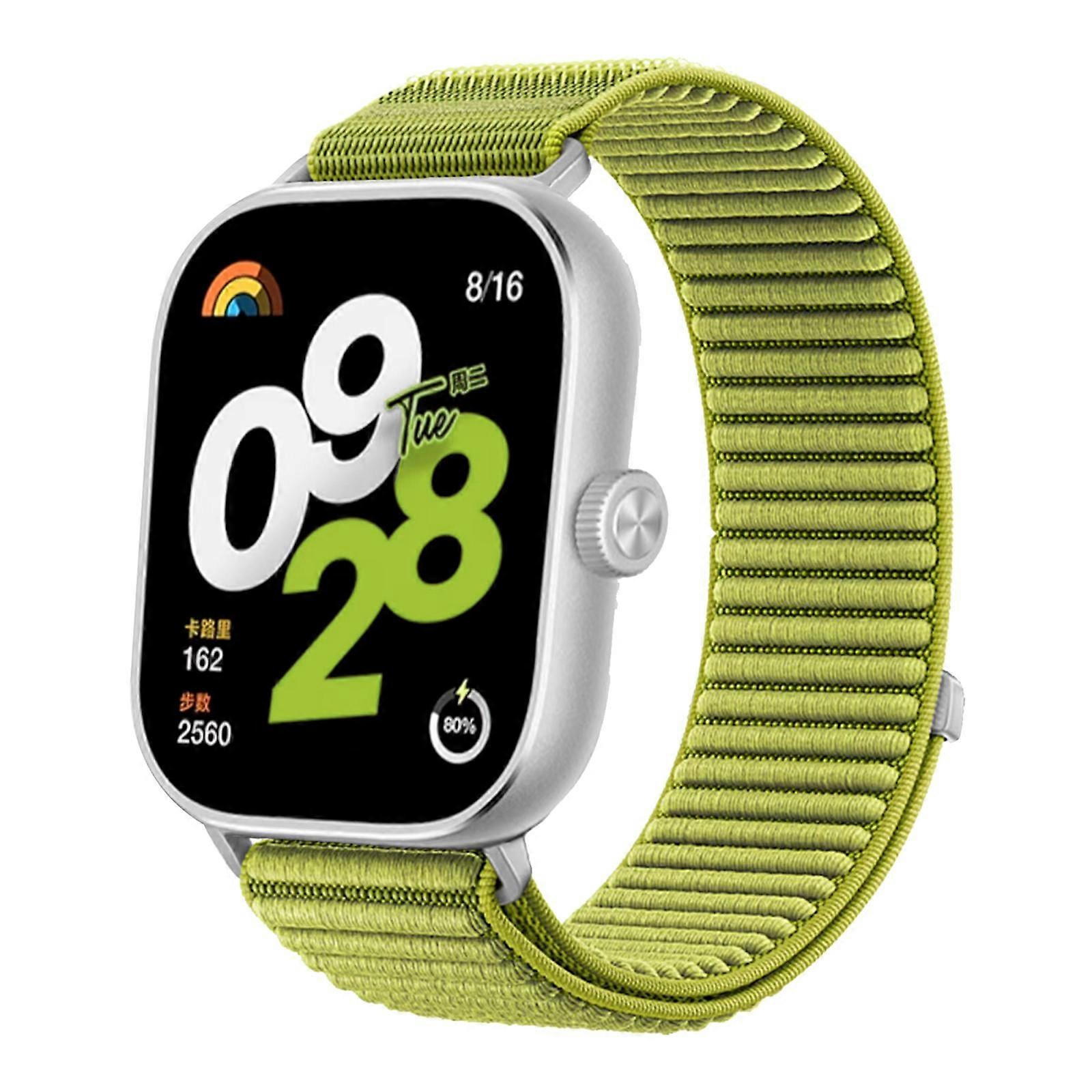 Woven Nylon Hook And Loop Fastener Metal Interface Watch Band