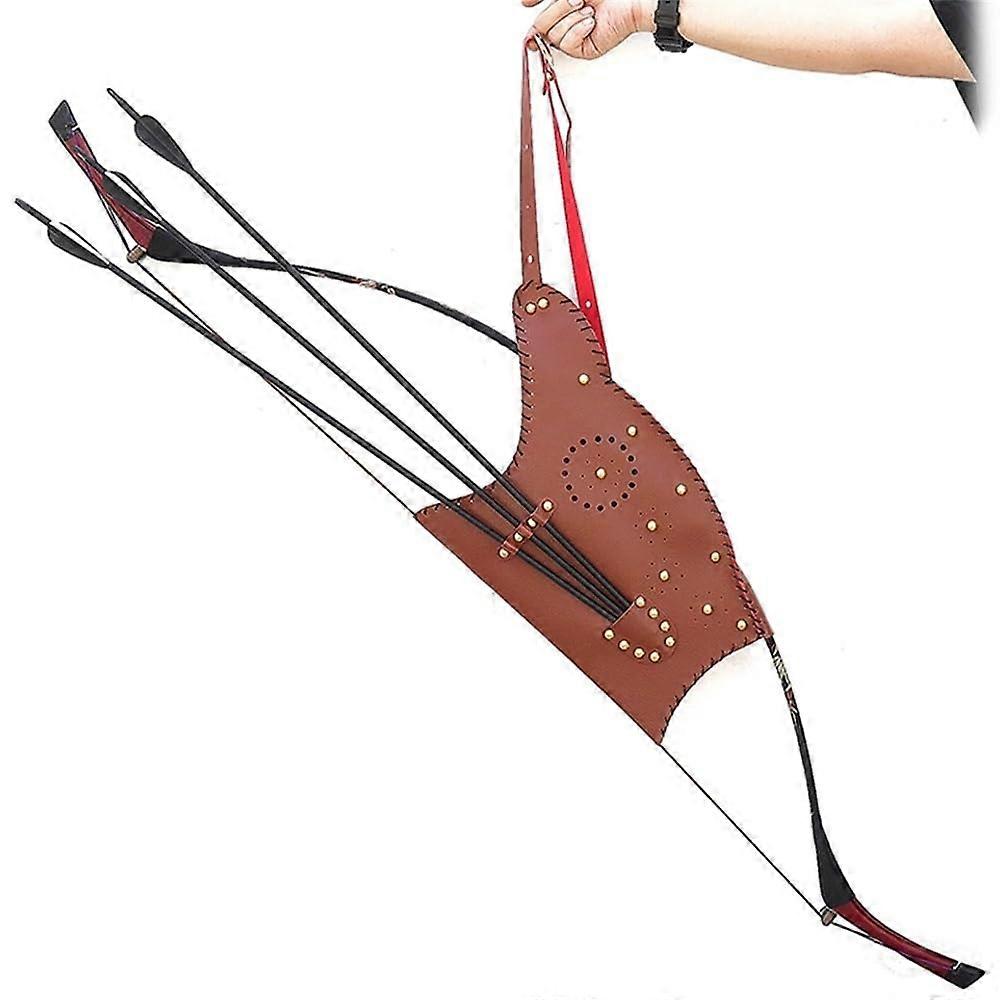 Pfeilköcher Pfeiltasche Vintage Pfeiltopf Bogenhülle für Pfeile aus Leder in Braun, langlebig und stilvoll