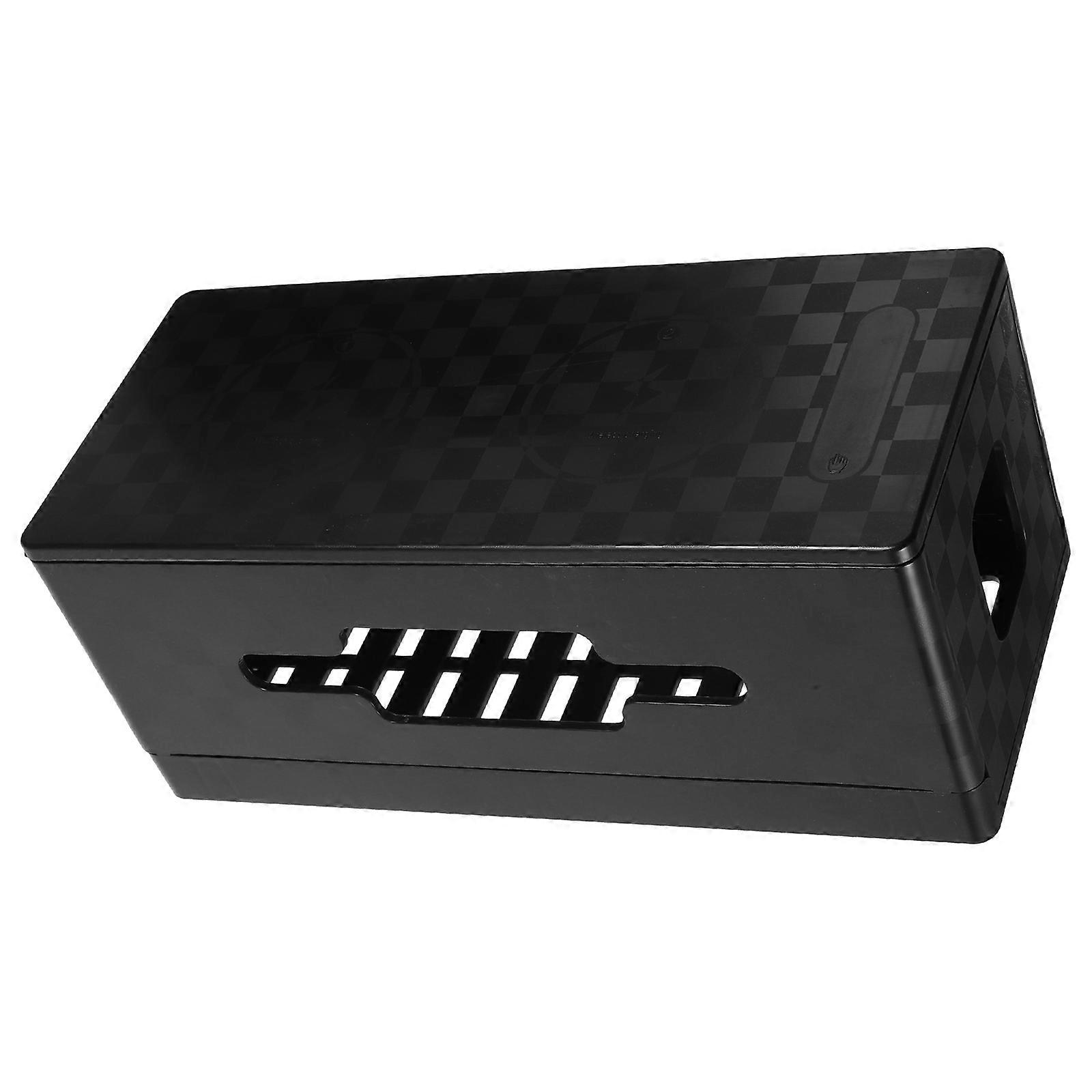 Desk Cord Organizer Power Strips Box for Collection Lovers Storage Function Rectangular Shape 32.00X14.50X13.50CM 1Pack