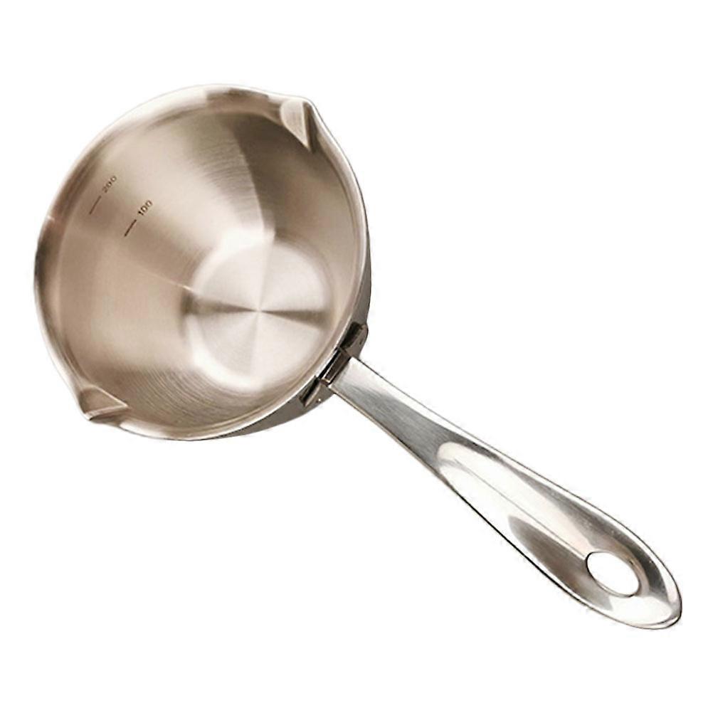 Stainless Steel Chocolate Melting Bowl with Handle for Indirect and Lightweight 6.3 Inches