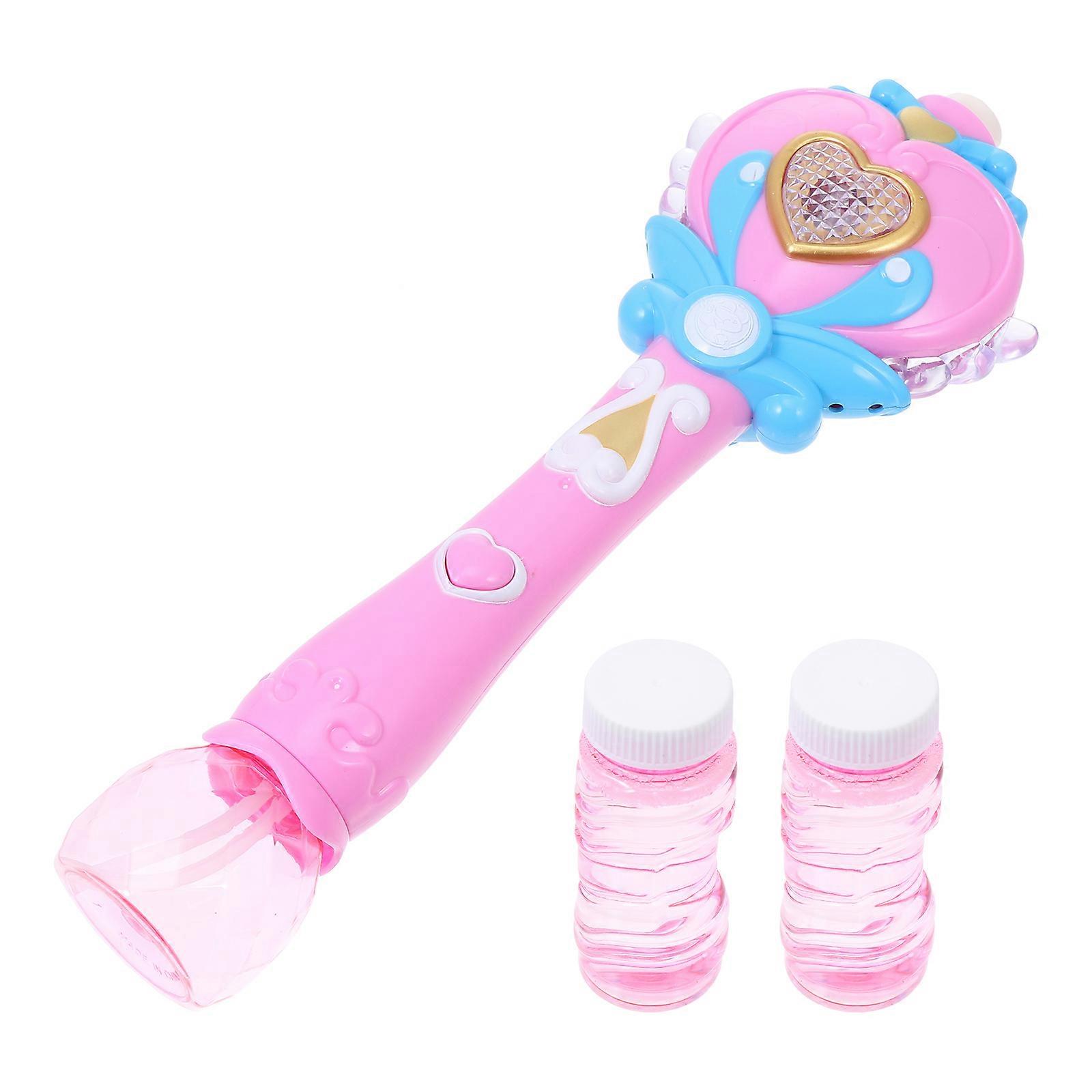 Blower Bubble Machine Electric Bubble Generation For Parties And Weddings 9X3CM Pink 1Set