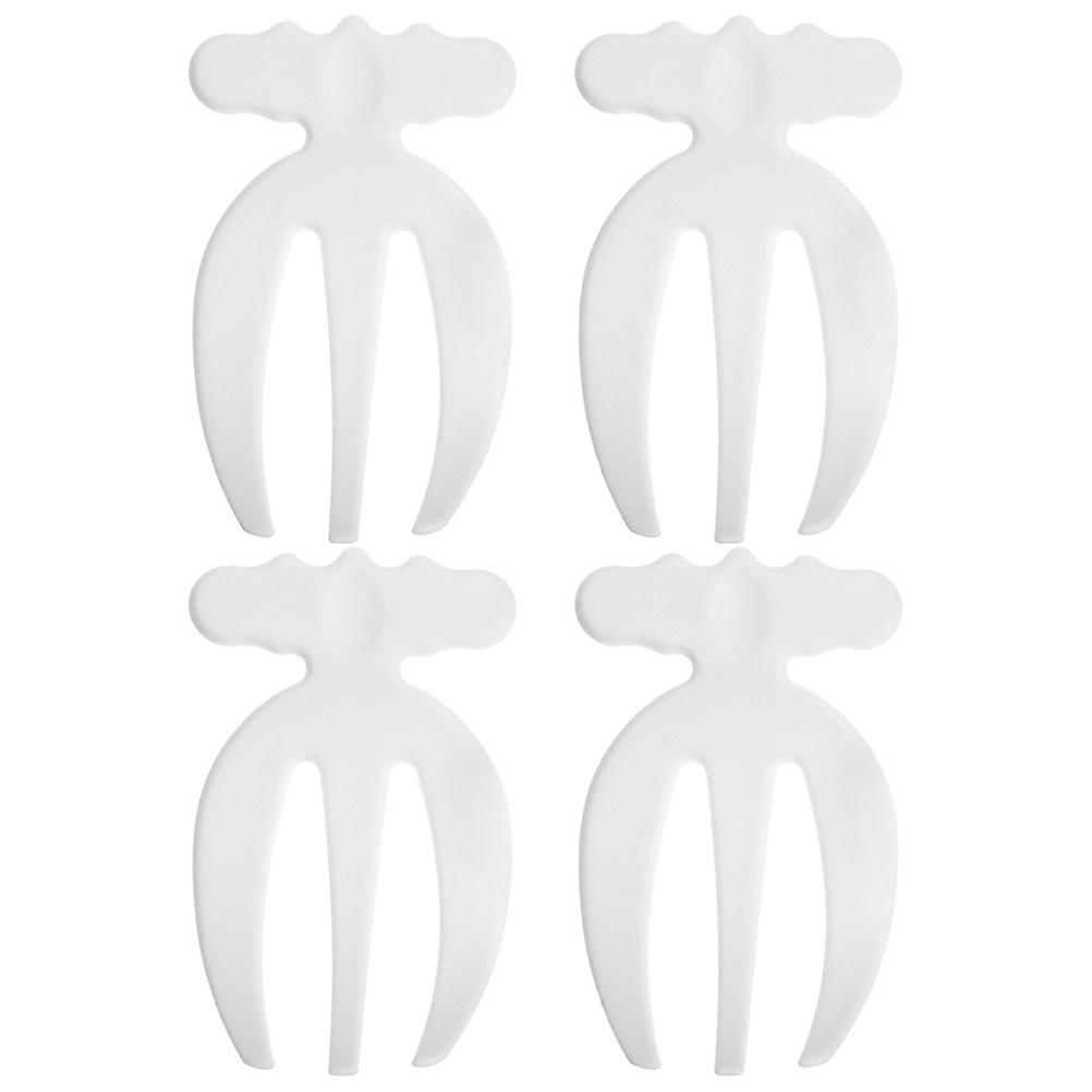 4pcs Reusable Salad Forks Set with Three Prongs, Food Claws for Mixing Pasta, Fruit & Dessert – Kitchen Tools for Easy Serving & Salad Prep