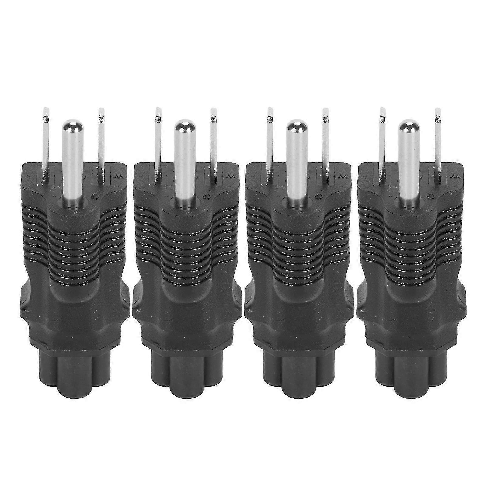4Pcs NEMA 5-15P to IEC320 C5 Power Adapter PVC Housing NEMA 1-15P to IEC320 C5 Power Socket Adapter US Plug 125V 15A