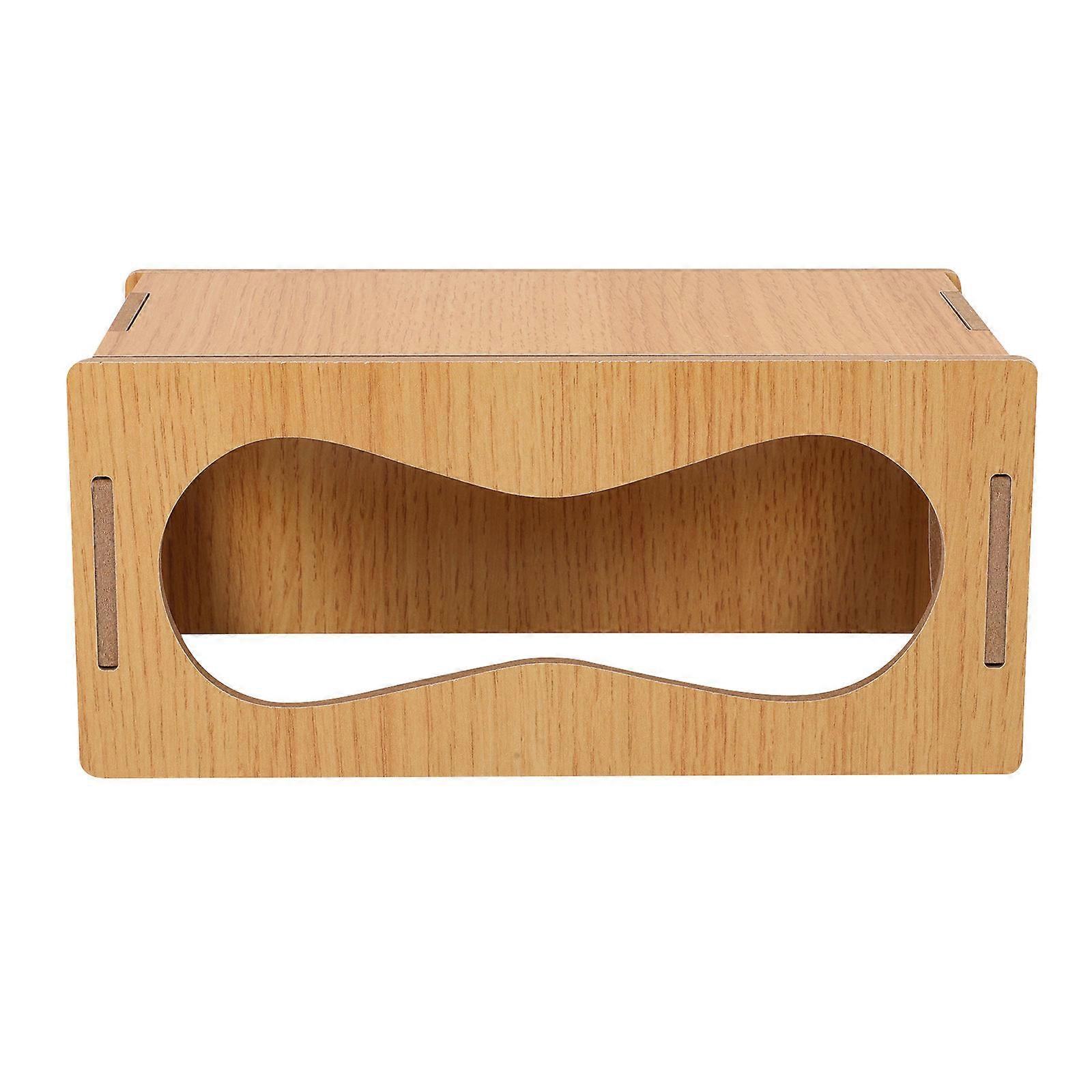 Small Pet Hideout Wood Small Animal Hide House Hamster Hiding Hut Digging 1Pcs