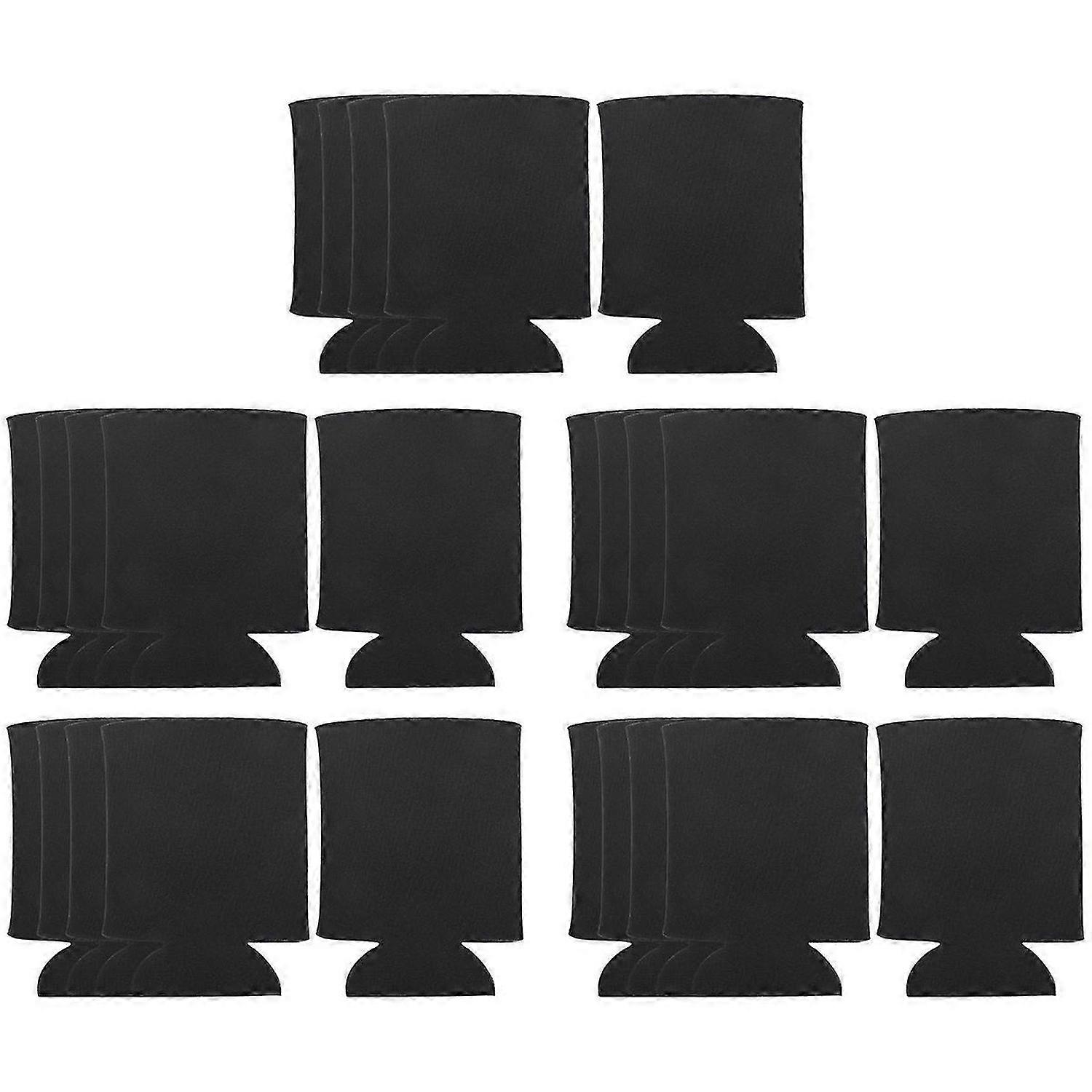 Bulk Can Coolers (25-Pack) Blank Foam Sleeves Plain Soft Insulated Blanks for , Beer, Water Bott