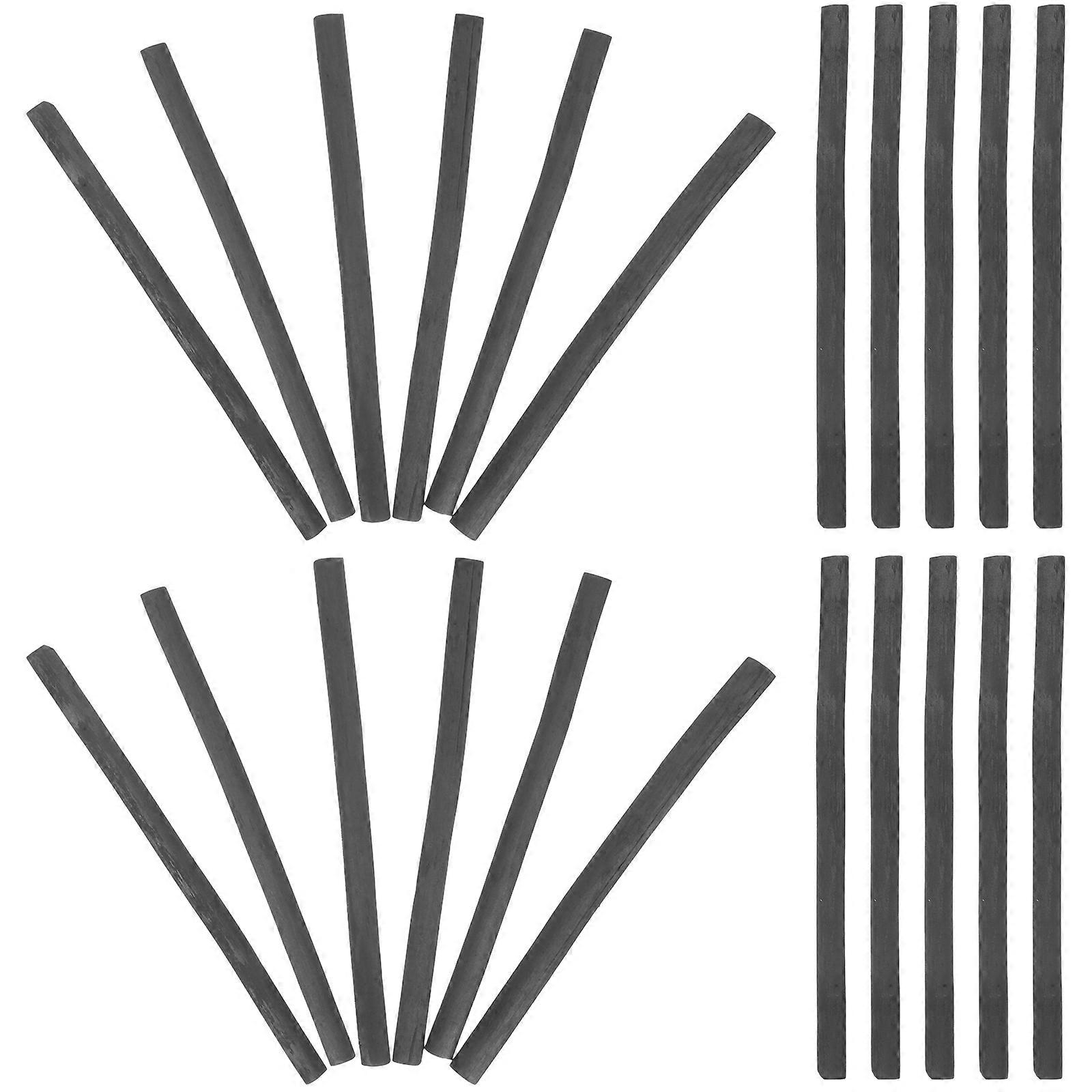 20pcs Durable Compressed Charcoal Sticks for Sketching, Drawing, and Painting – Smooth Finish for Artists, Students, and Hobbyists