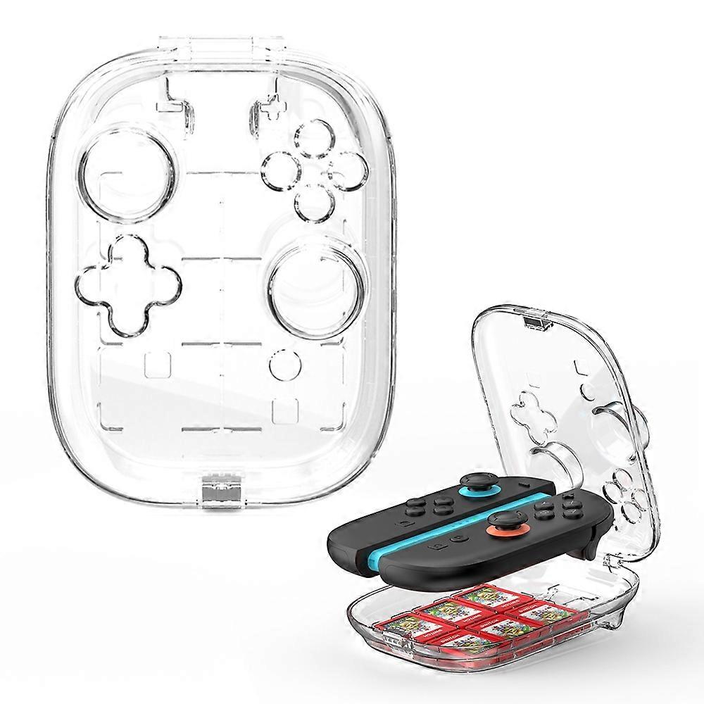 JYS-NS2311 For Nintendo Switch 2 Joy-Con Controller Clear Protection Case Magnetic PC Shell with Gam