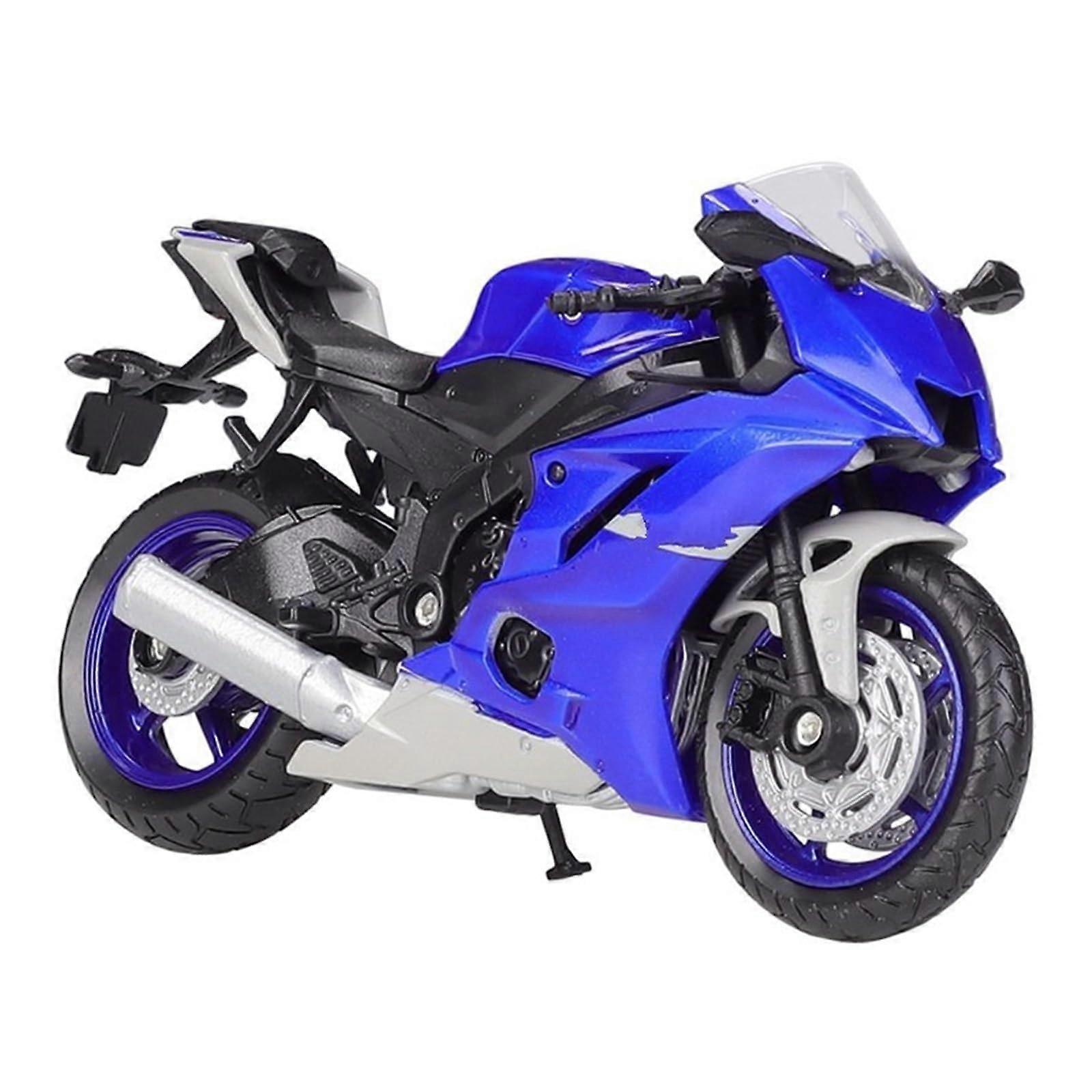 YZF R6 2020 Die-Cast Motorcycle Model 1:18 Scale Desk Decoration Collectible Display Blue
