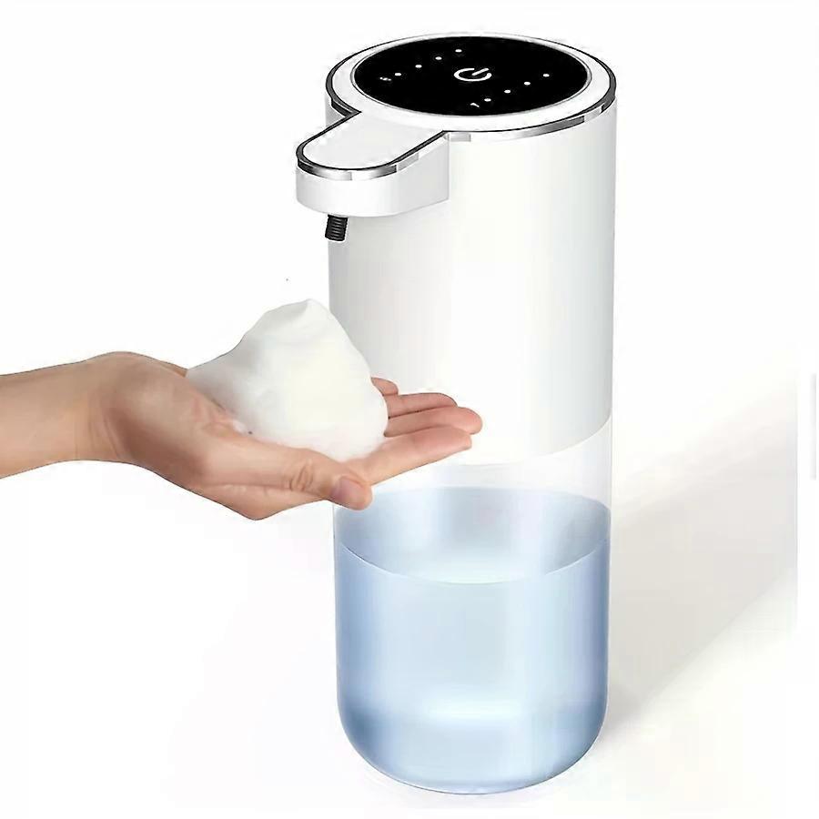 12.85oz Automatic Soap Dispenser with Touchless Sensor - Wall-Mounted, Rechargeable Lithium Battery, USB Charging