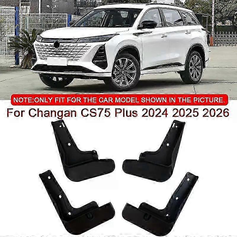 Car Styling for Compatible Brand CS75 Plus 2024 2025 2026 ABS Mud Flaps Splash Guards Front Rear Fender Accessories