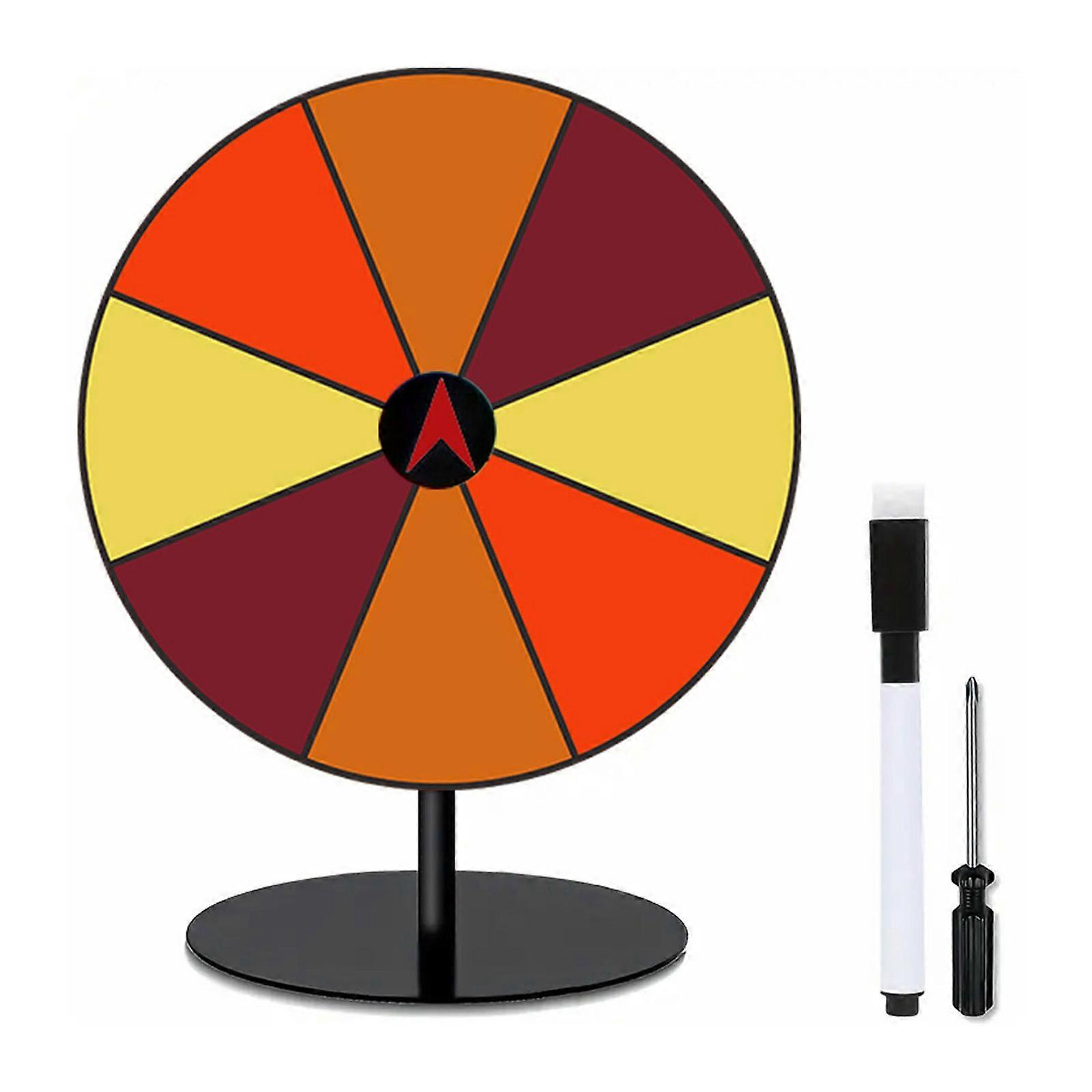 Wheel Prize Game Turn Plate Lucky Draws Rotating wheels Desktop Prize Turn Plate for Party Teaching Activity Supermarkets