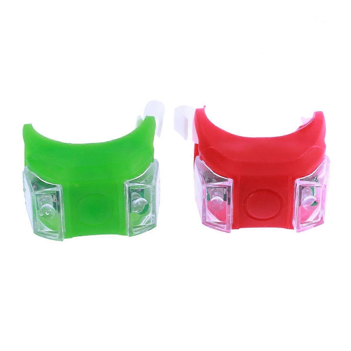 It looks like you're referring to a product listing for **LED bike lights** – specifically a set that includes both a front and rear light made of