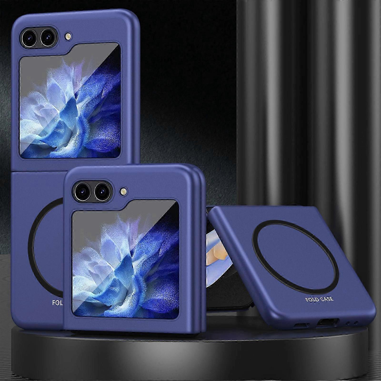 Samsung Galaxy Z Flip 5 için Magsafe ile Uyumlu Manyetik Kılıf, Sert PC Cilt Hissi Kılıfı Galaxy Z Flip 5, Darbeye Dayanıklı Kapak Z Flip 5