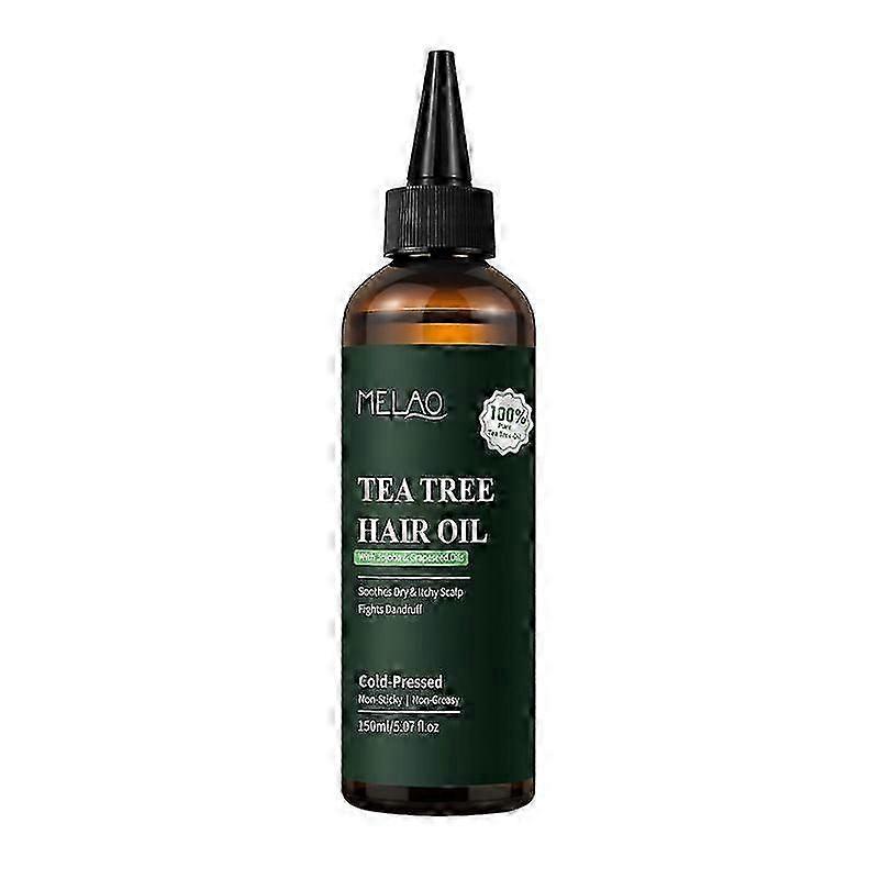 Tea Tree Oil for Hair | With Jojoba & Grapeseed Oils | Soothes Itchy Scalp & Fights Dandruff | Cold Pressed | Non Greasy | 150ml