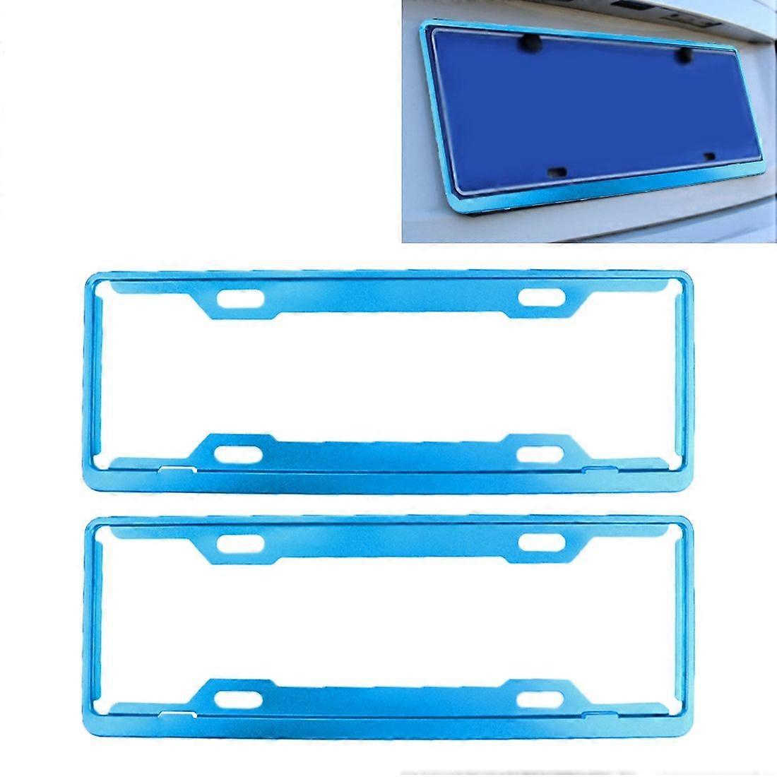 2 Stück Aluminiumlegierung Universal Nummernschild Halter