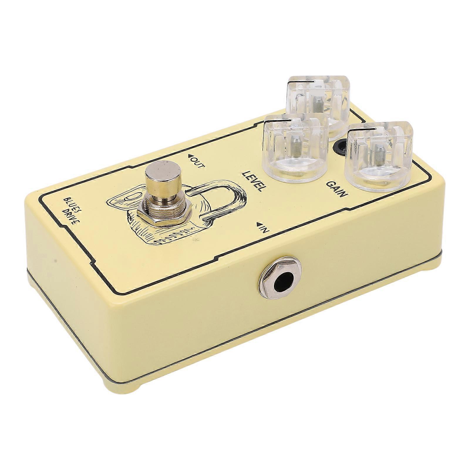 Guitar Effect Pedal Blues Drive Distortion Adjustable Single Instrument Accessory Yellow