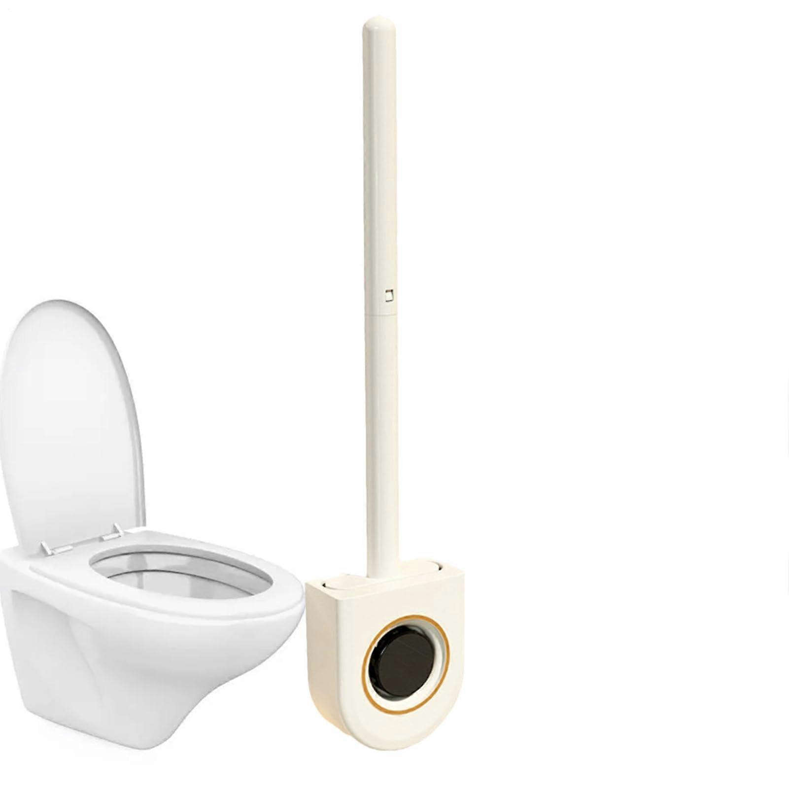 Toilet Cleaning Brush With Rust-Resistant Long Handle, Integrated Aromatherapy, Scratch-Resistant Bristles, Black