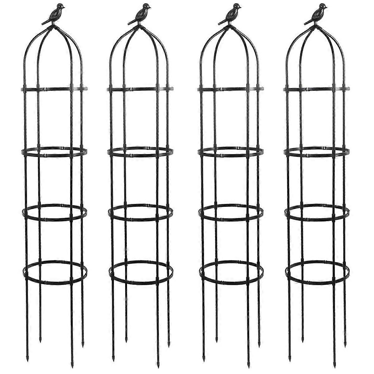 Climbing Plant Obelisk Trellis, Garden Trellis 2pcs(A)
