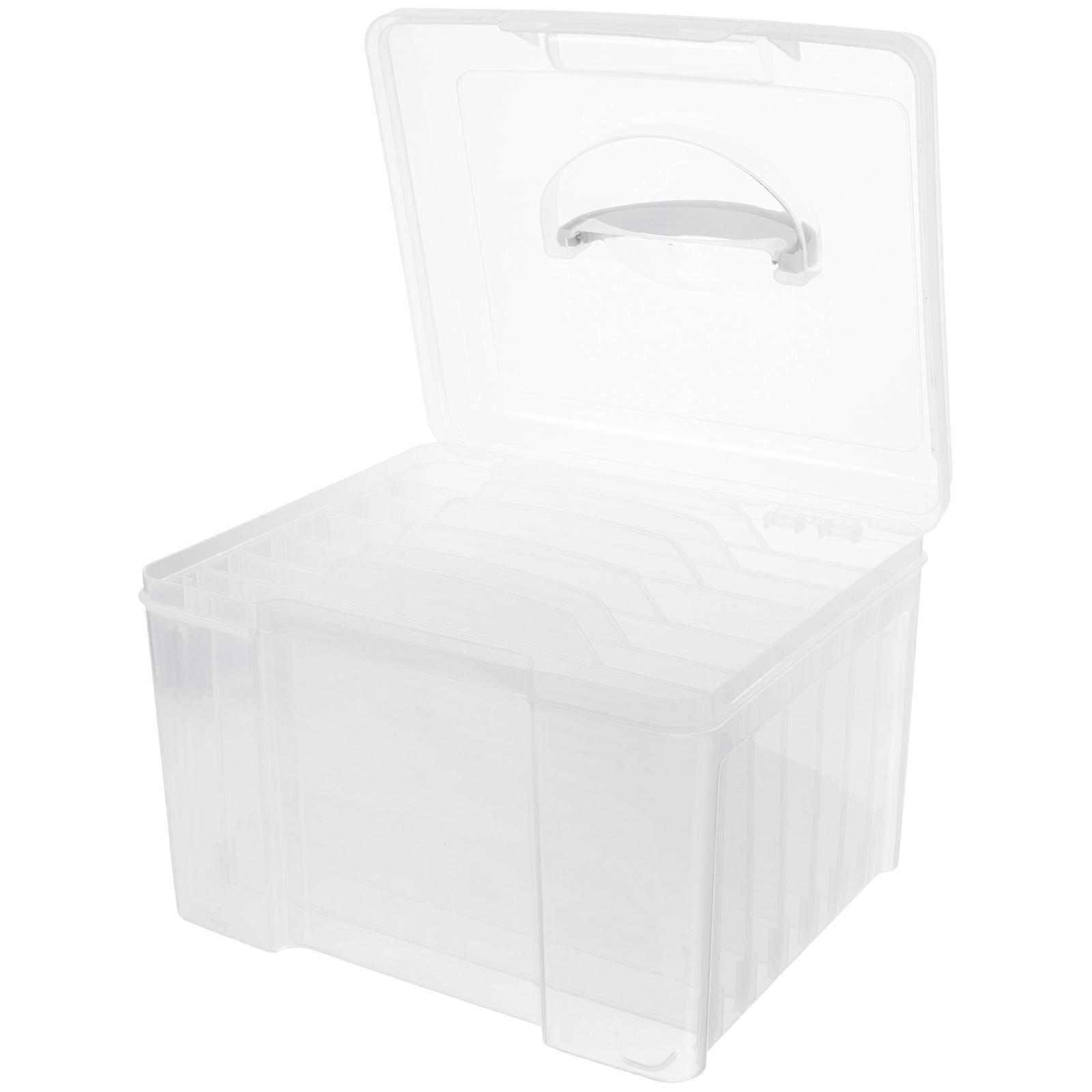 Photo Photo Storage Box For Collectors Multi-Grid Design Rectangular 1Pack