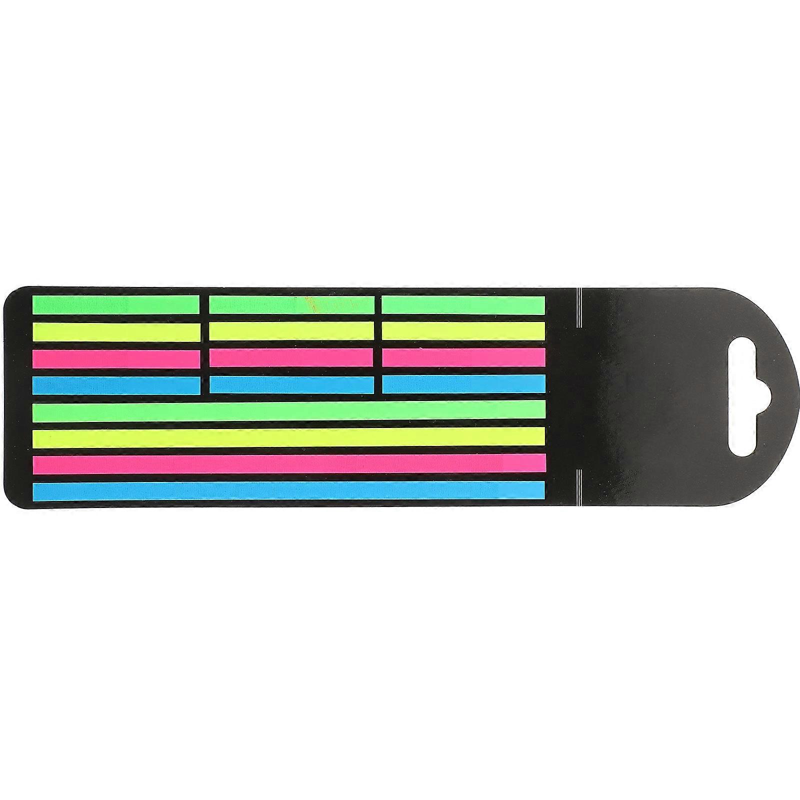 Colored Reading Strips Pet Fluorescent Notebook Tabs for Reading Aid 1 Box