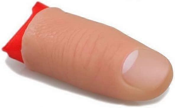 Thumb Tip Magic Tricks - 2 Pack Artificial Thumb Tips for Silk Disappears, Close Up Illusions, Magician Accessories