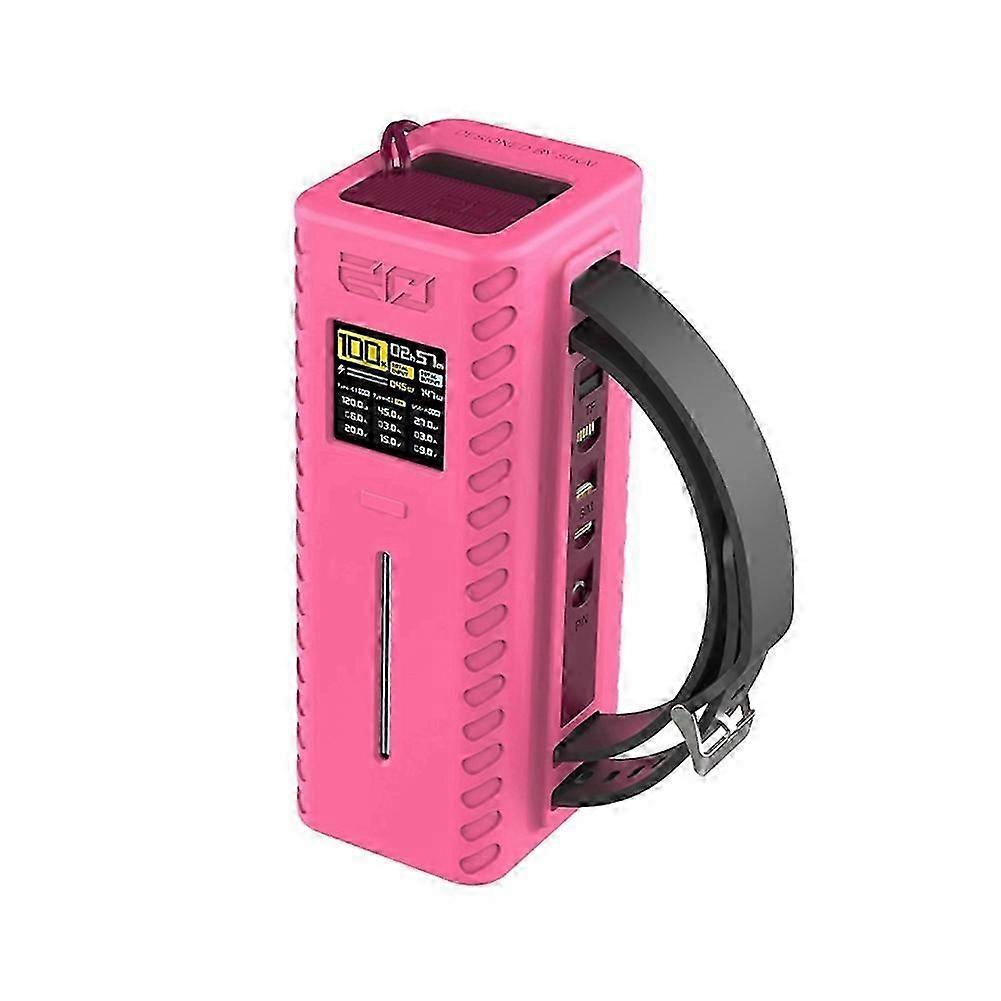 Silicone Case for CUKTECH No.20 Power Bank USB C Cable Organizer with Handle Design Fits Dustproof C