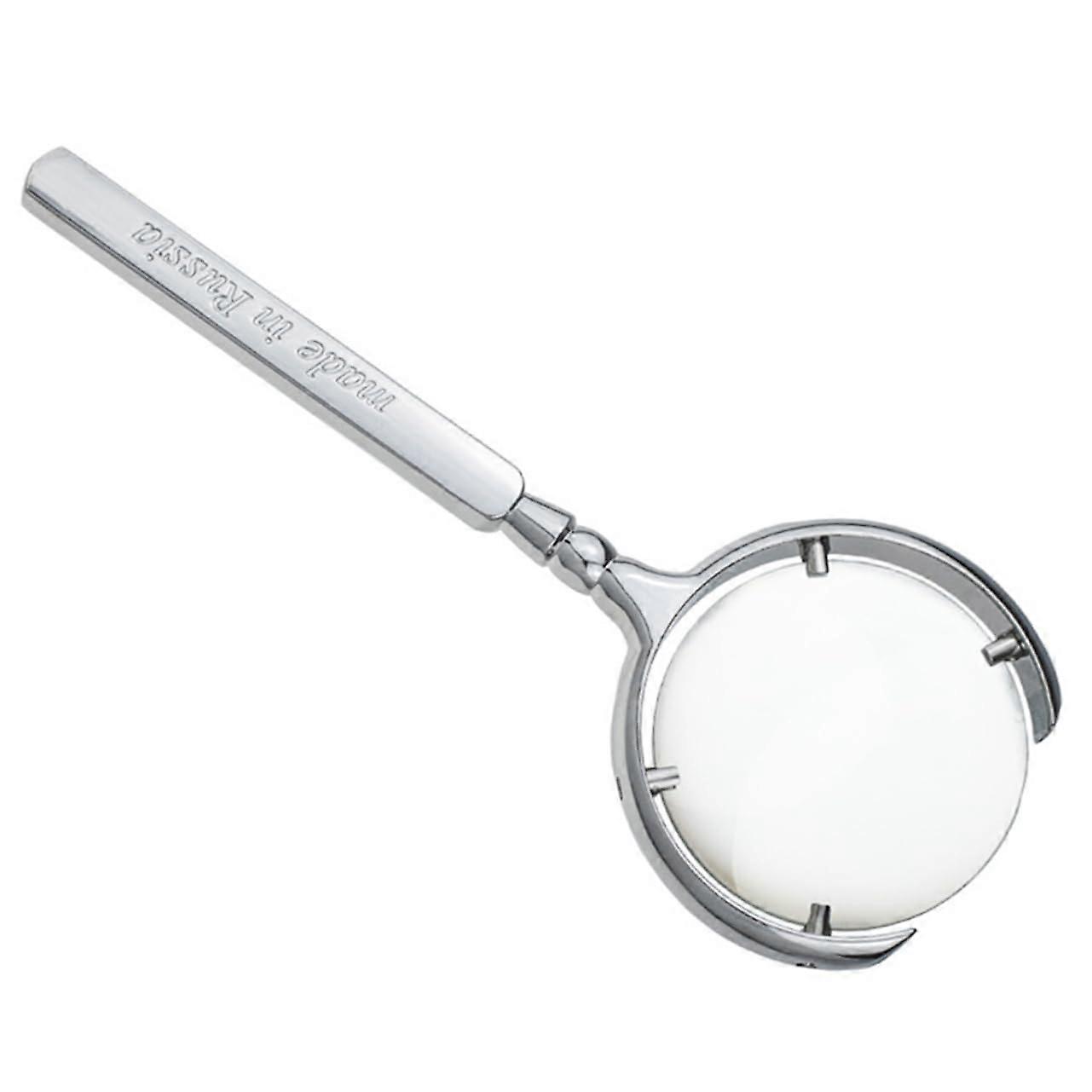 Lupe Blau Powerful Reader Magnifying Glass Magnifier Lens Reading Glasses Metal Silver