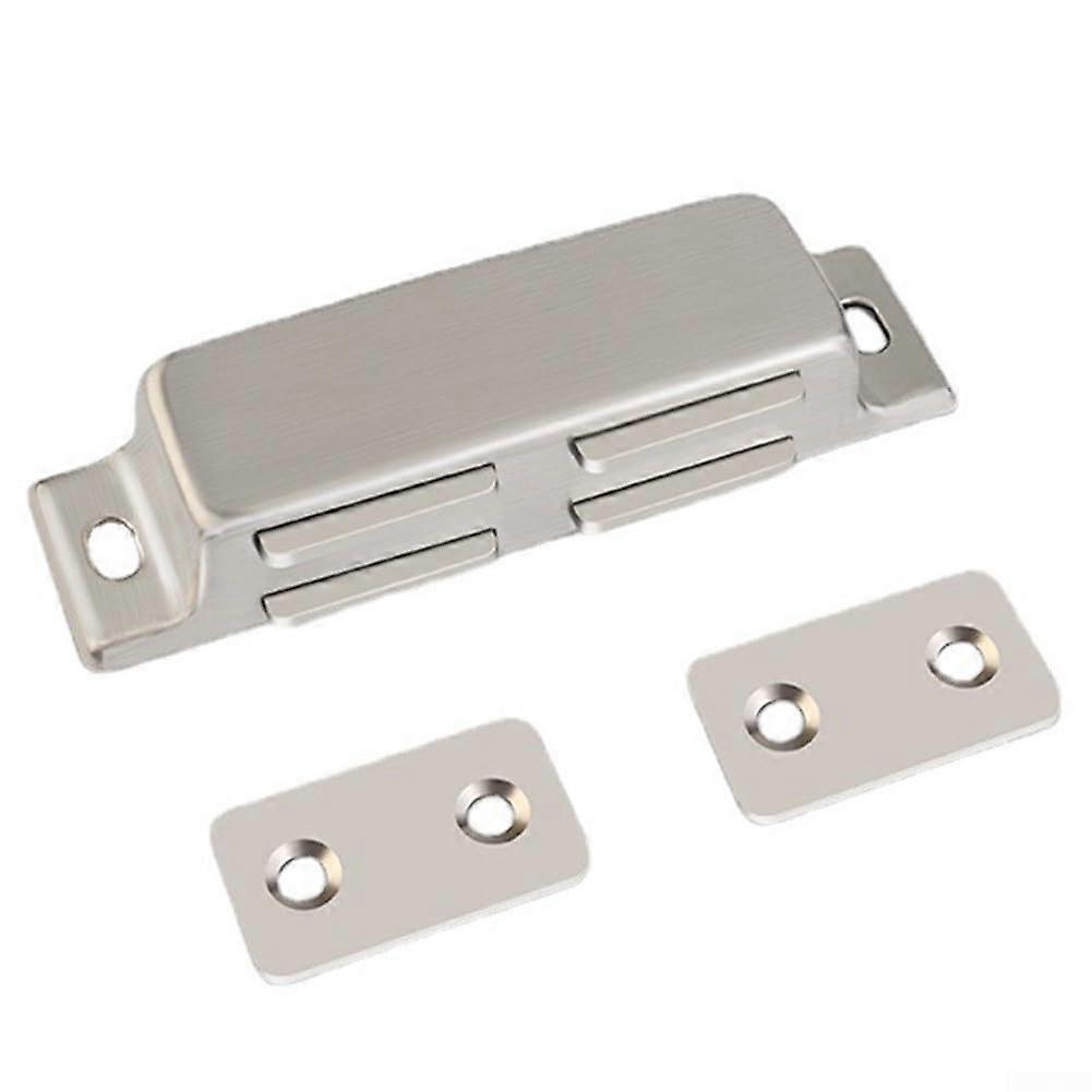 Magnetic door catch with strong adhesion, for heavy doors and tool storage.