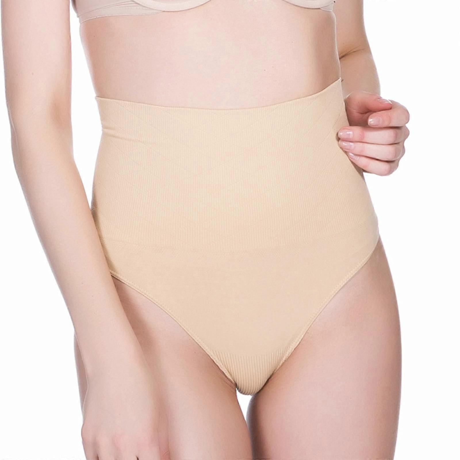 Tummy Control Thong Shapewear for Women Core Shaper Waist Sculpting High Waisted Invisible Body Shaper Seamless