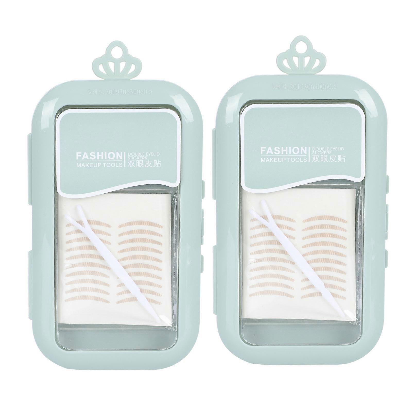 Invisible Double Eyelid Tapes for Girls Lightweight Breathable Waterproof Makeup Accessories 2 Boxes