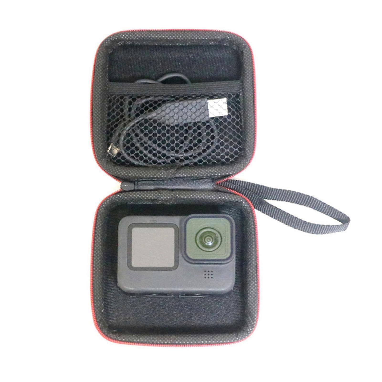 Mini Action Camera Carrying Case Waterproof Shock Absorption Camera Protection Storage Bag 