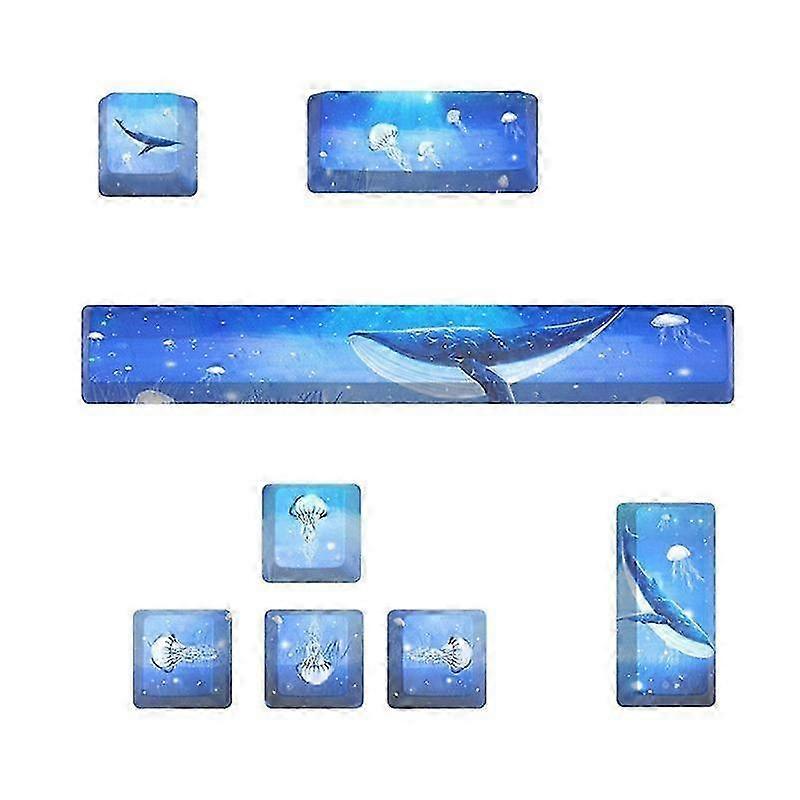 Cute Space-Themed ENTER Keycaps - OEM PBT Dye Sub Keycap for Mechanical Keyboard DIY Customization