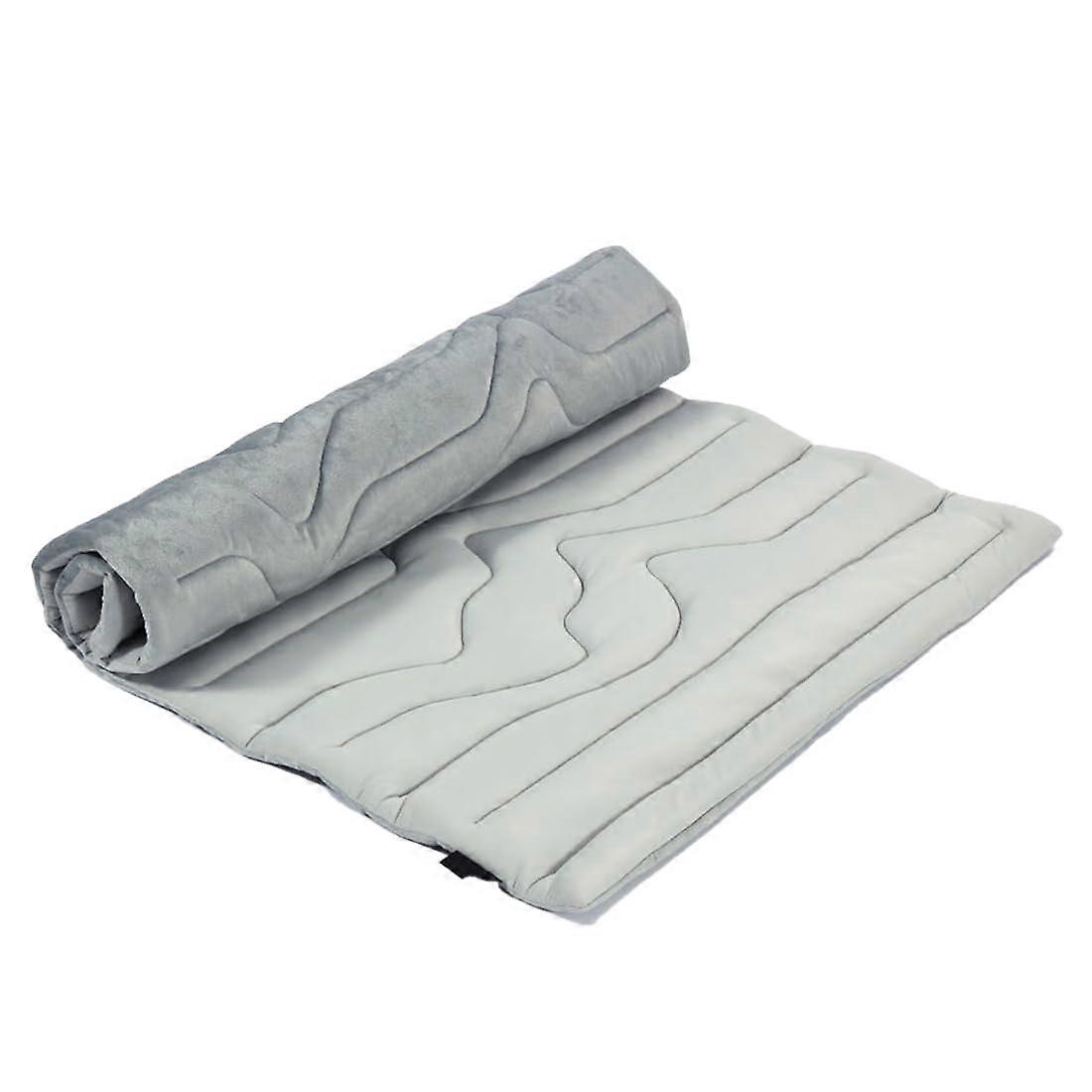 Heatstroke Prevention Pet Pad – Cooling Mat for Dogs & Cats M (90x60cm) Gray, Foldable, Washable, Scratch-Resistant, Portable