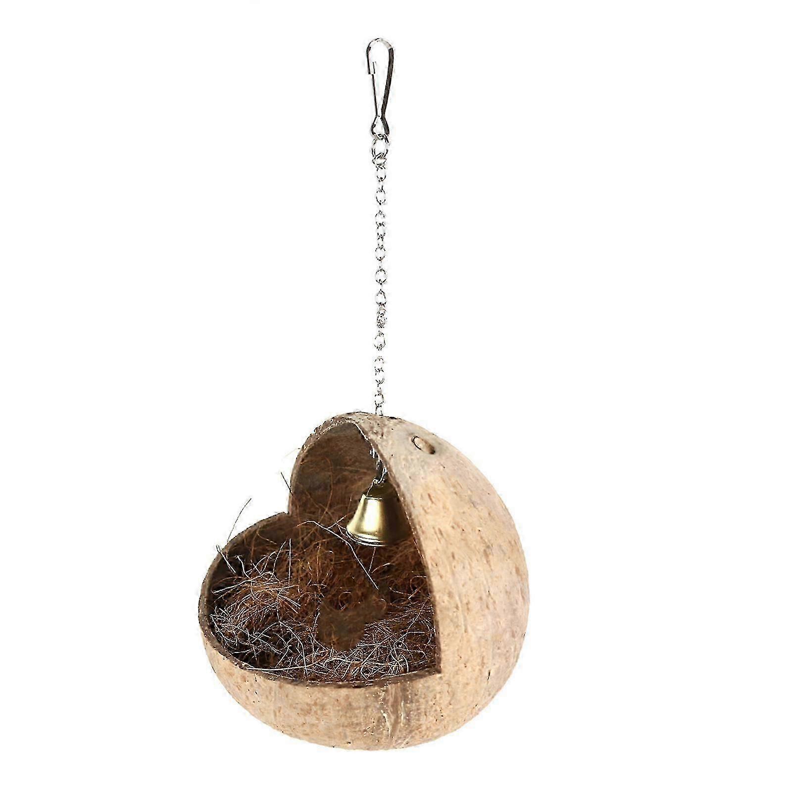 Latest Model Cute Comfortable Design Natural Coconuts Shell Bird Sleep