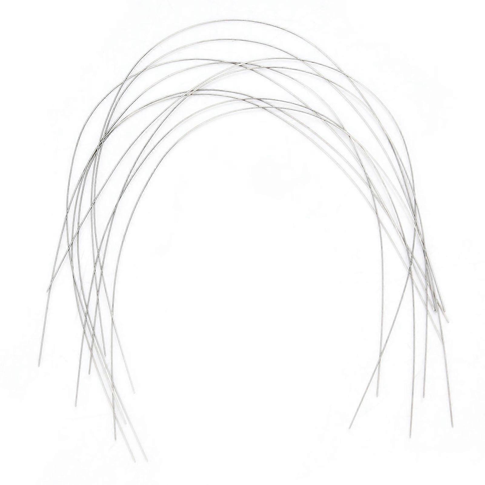 10Pcs Super Elastic NiTi Arch Round Wire Archwire for Orthodontic Dental Supplies (0.016 Lower)