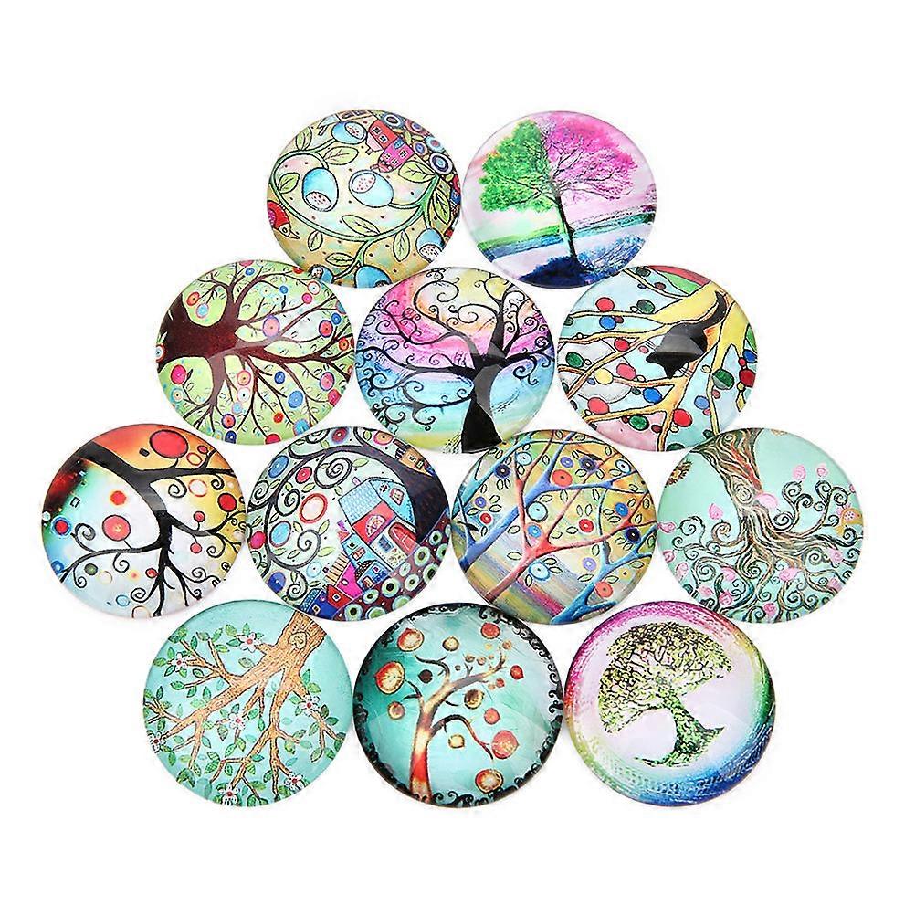 Diy Tree Decals Patches Home Decor Craft Enthusiasts Assorted Color 1.8x1.8cm Round Shape 20Pack