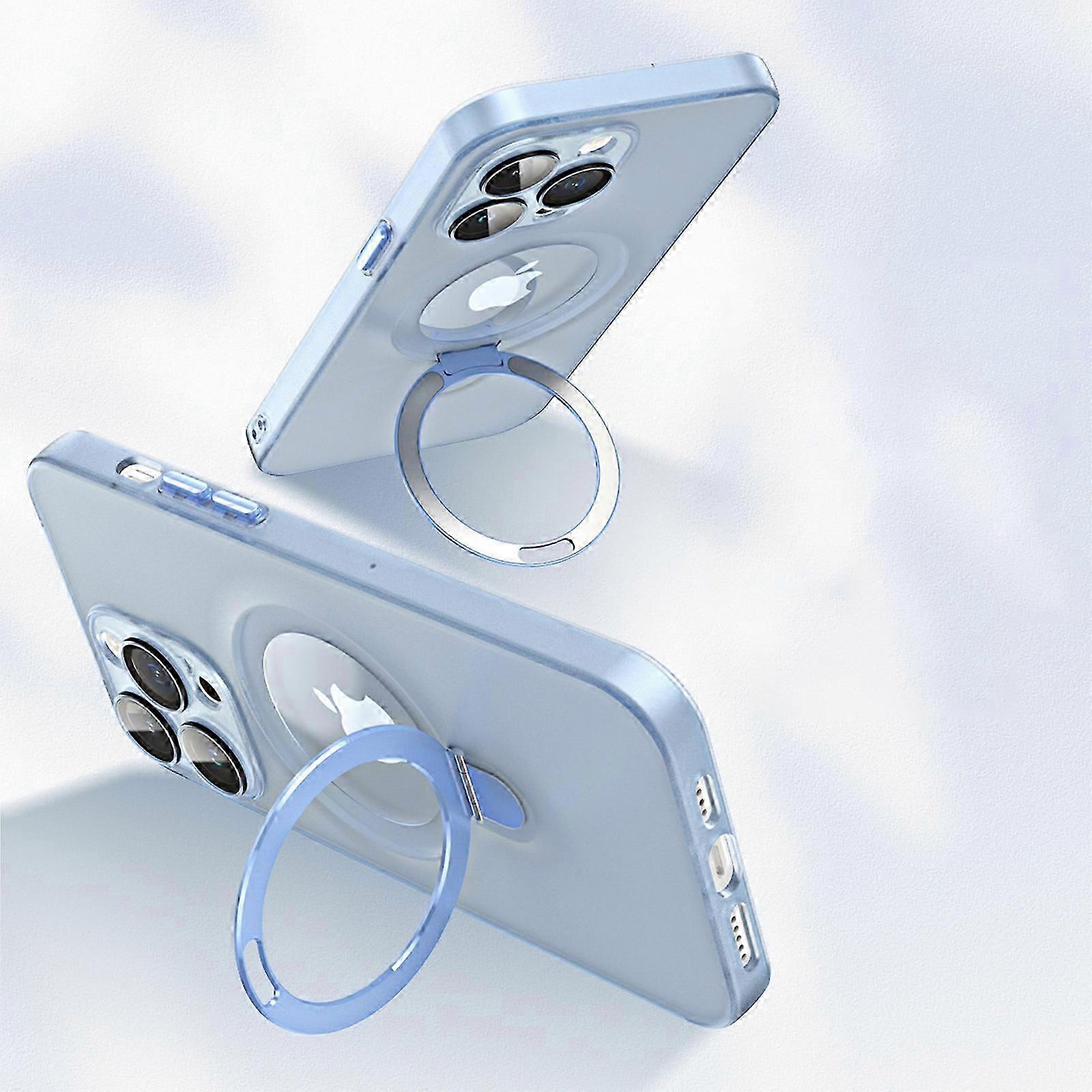 Bague rotative à 360° pour iPhone 15 Pro Max/15 Ultra Case, compatible avec MagSafe Stand Support Magnetic Ring Holder Shockproof Slim Case