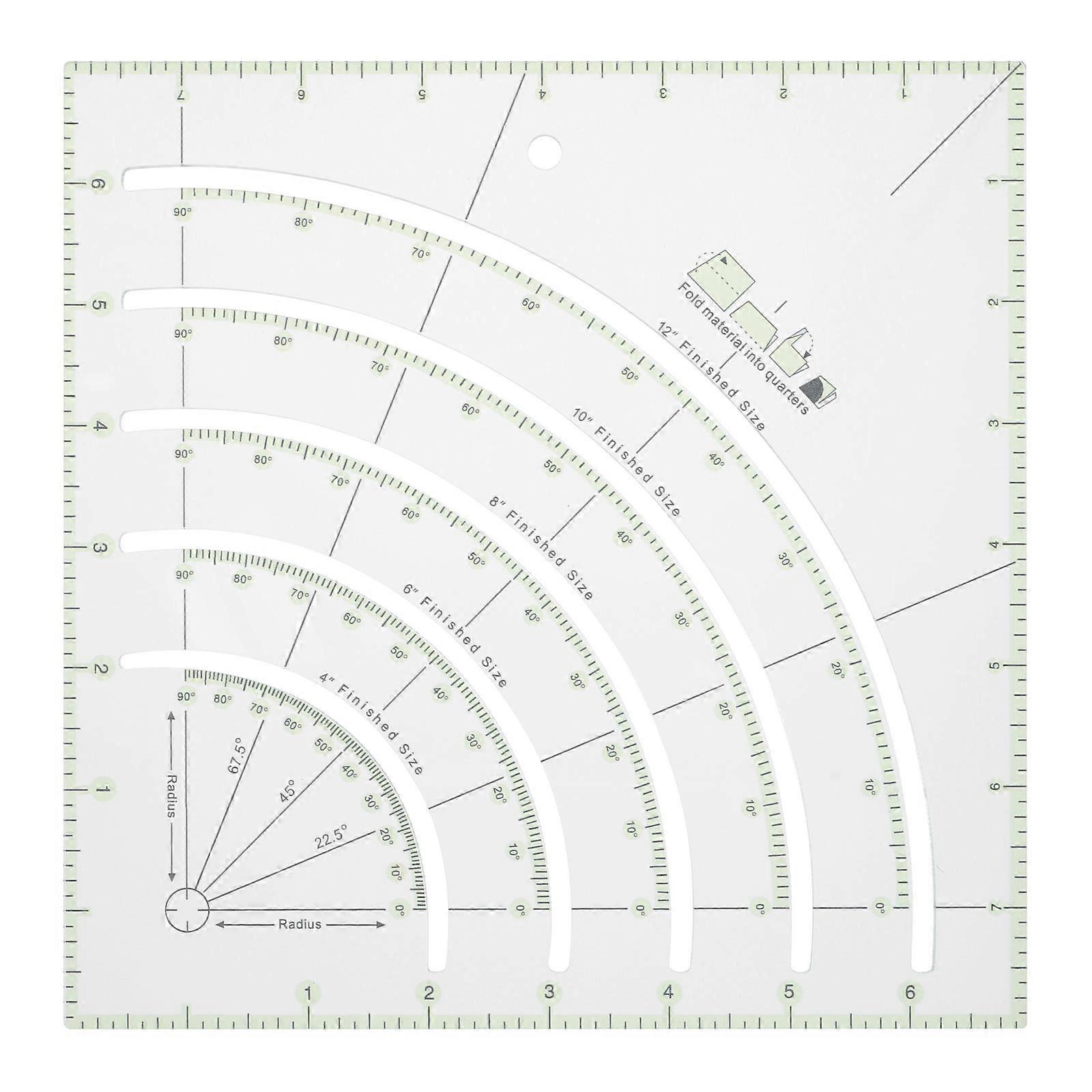 Transparent Acrylic Sewing Ruler for Measuring Use Easy to Read Numbers 18 inch x 6 inch