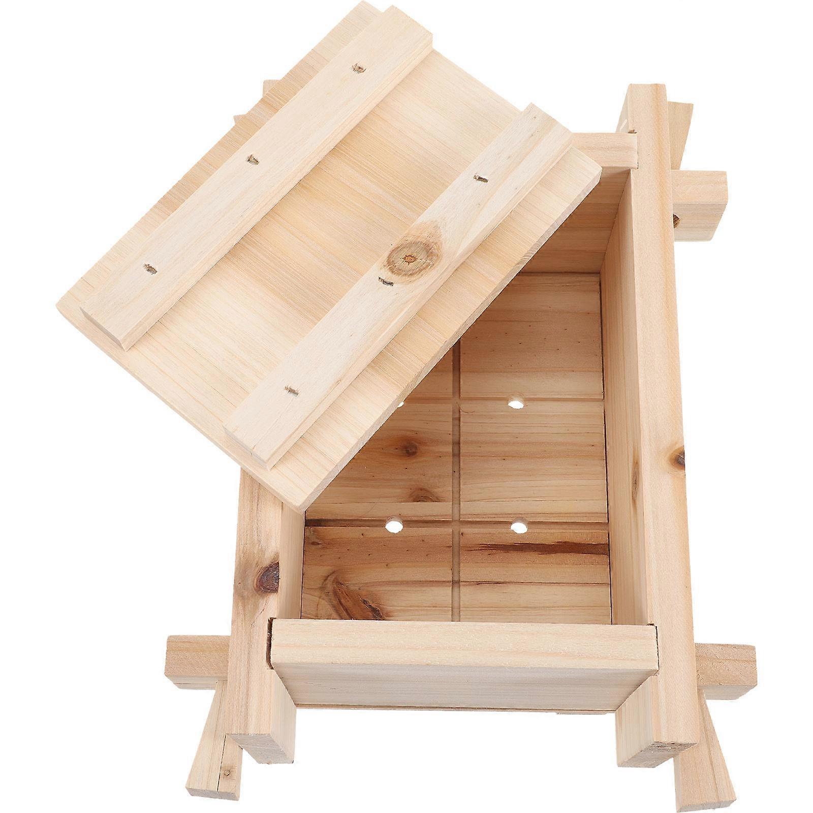 Wooden Tofu Maker Press Mold for DIY Use at Home Beige Color Lightweight Compact Size Practical Household Tool