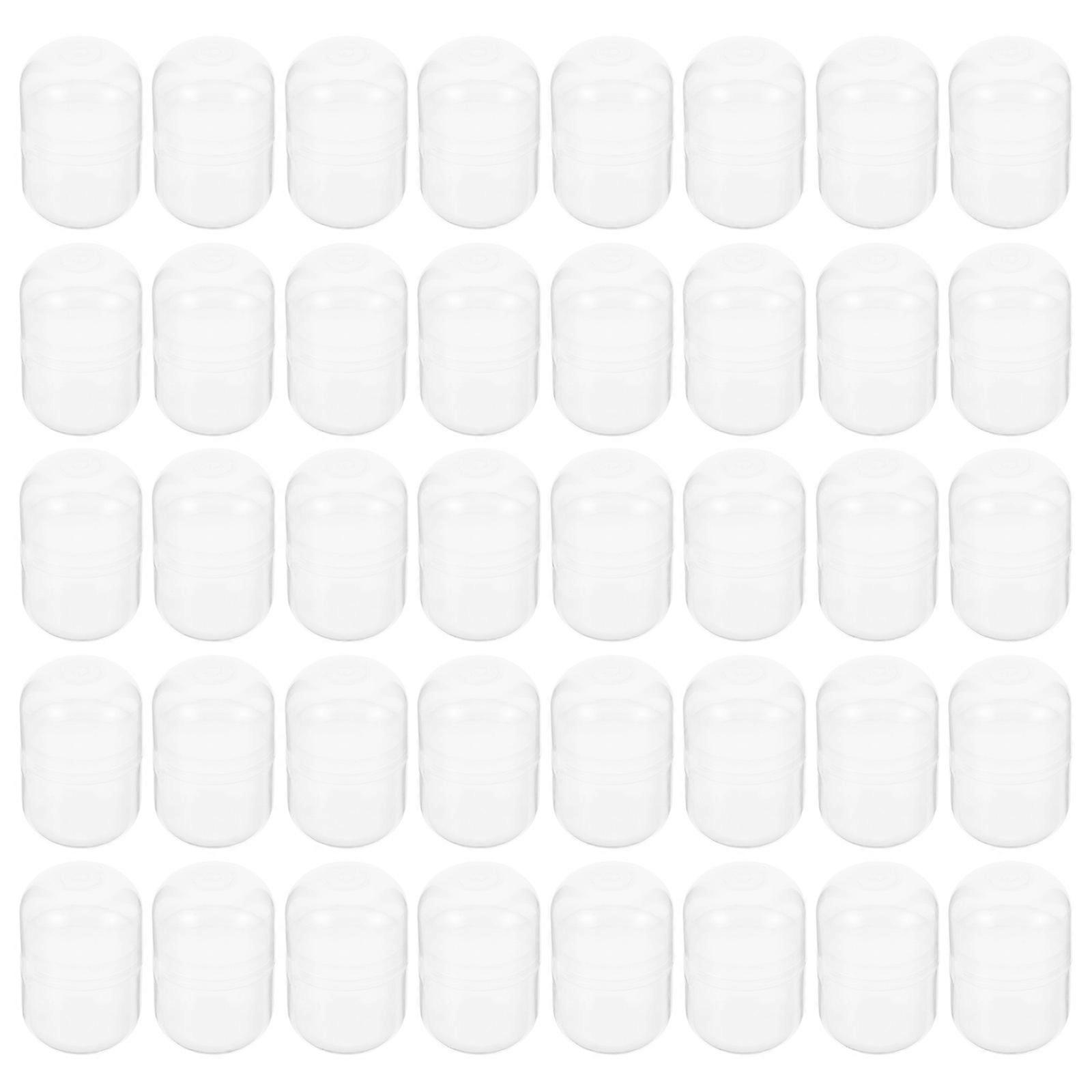 50Pcs Transparent Plastic Empty Capsules for Party Gifts and Candy Storage, Safe and Lightweight
