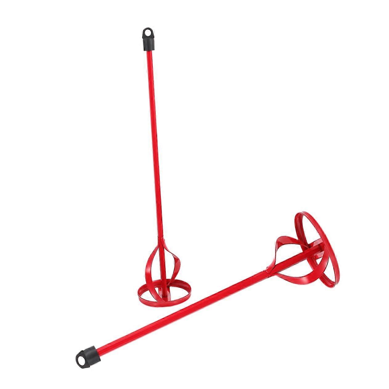 2 pieces of stirring rod for drill machine, sturdy color mixer and mortar mixer for mud installation, compatible with drill machines.