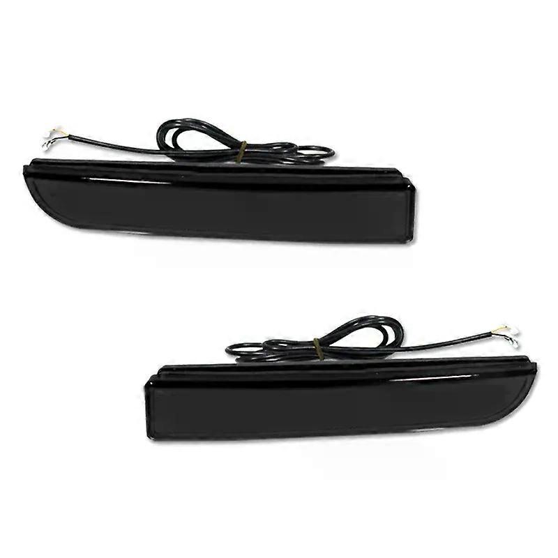 2pcs For Mitsubishi Lancer Evo X Outlander Red Rear Bumper Reflector Lights ,Tail/Brake Rear Fog Lamps and Turn Signal Light