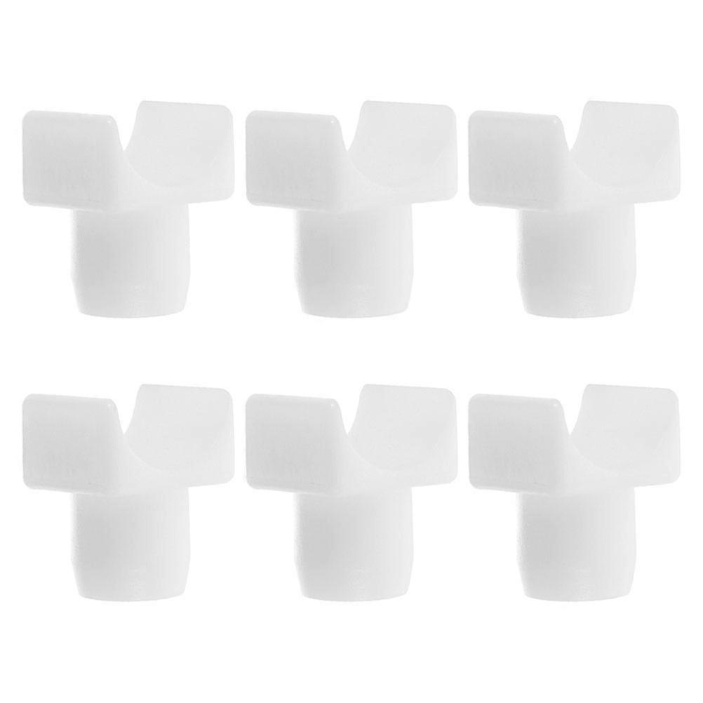 Wheelchair Seat Rail Guides Universal Fit Lightweight Portable Compact Design for Daily Use and Travel White 6Pcs