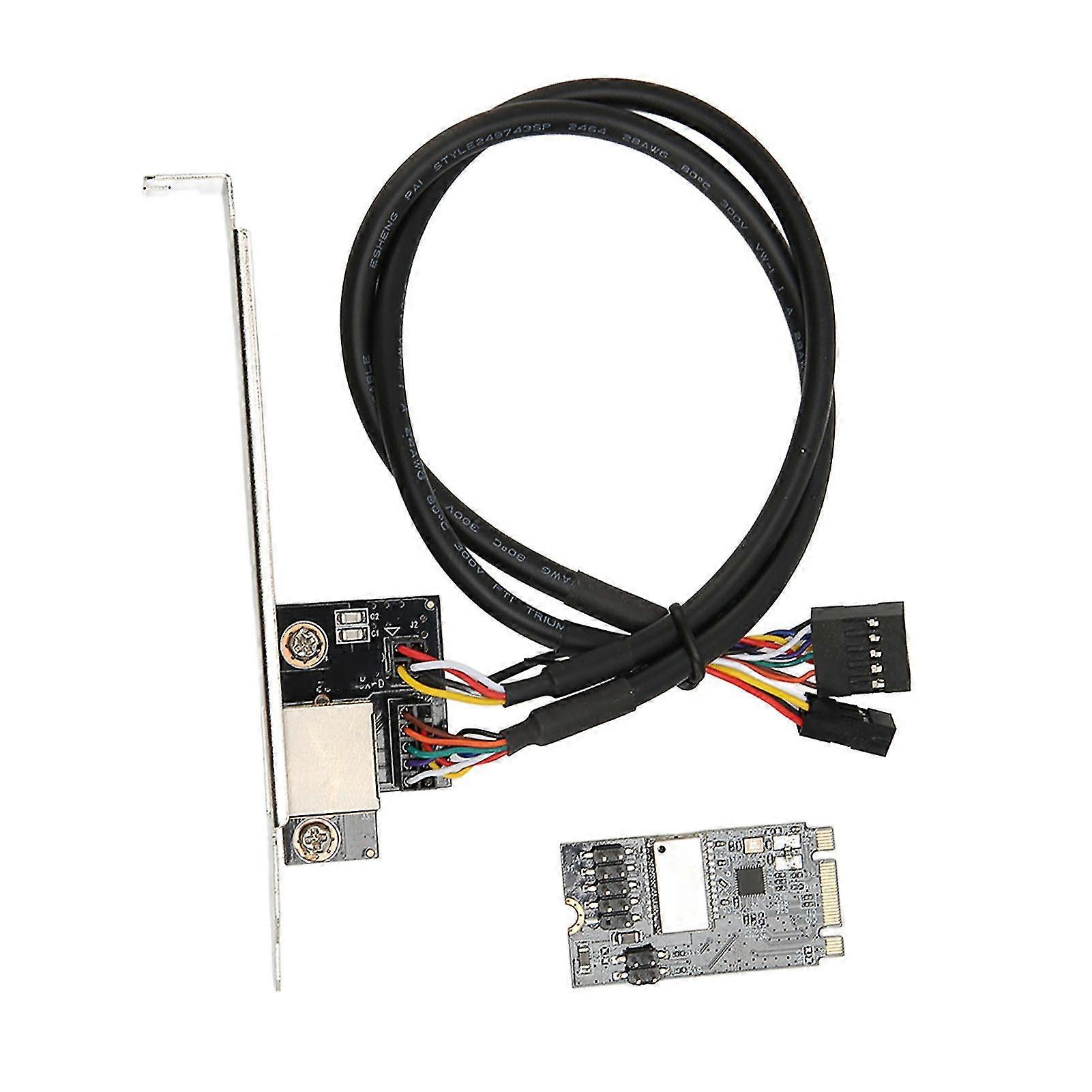 M.2 PCI E Gigabit Ethernet Card 1000 Mbps Gold Pin Stable Connection MINI PCI Express Ethernet Card RJ45 LAN NIC Card for PC