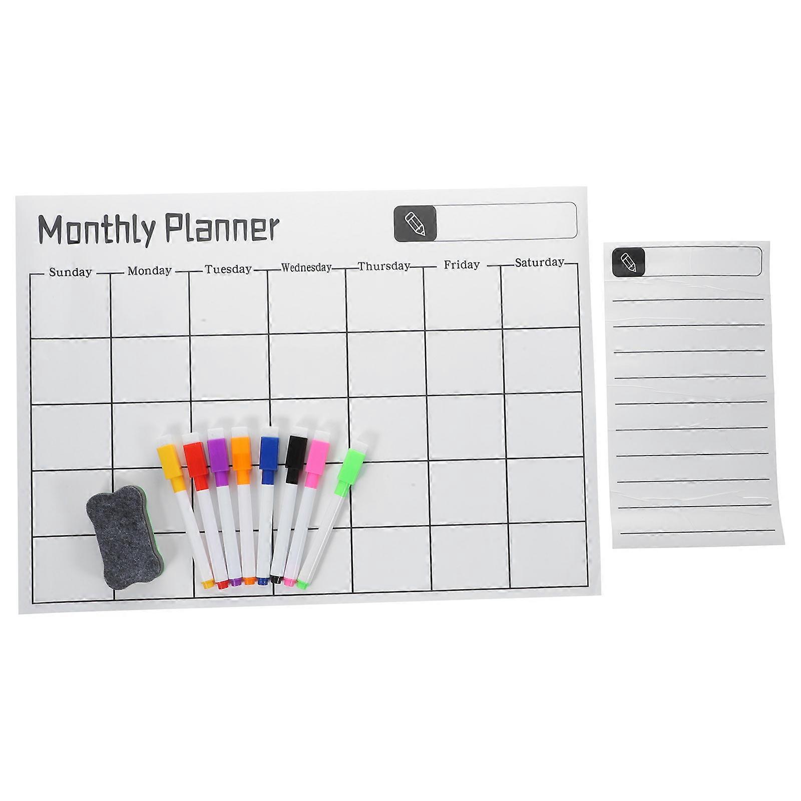 Dry Erase Board Refrigerator Board Schedule Organization Office Use 42X29.7CM Reusable 1 Set