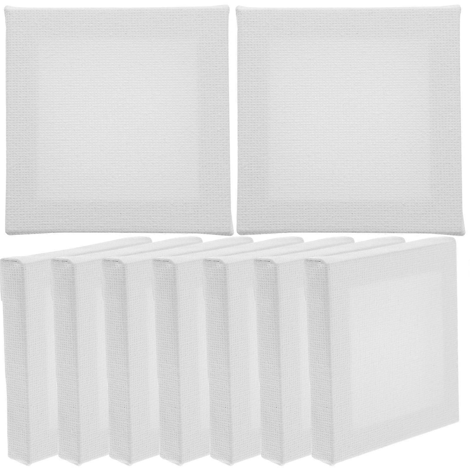 Creative Painting Frames Flat Canvas Boards Projects 7X7cm Mini Style 12Pack