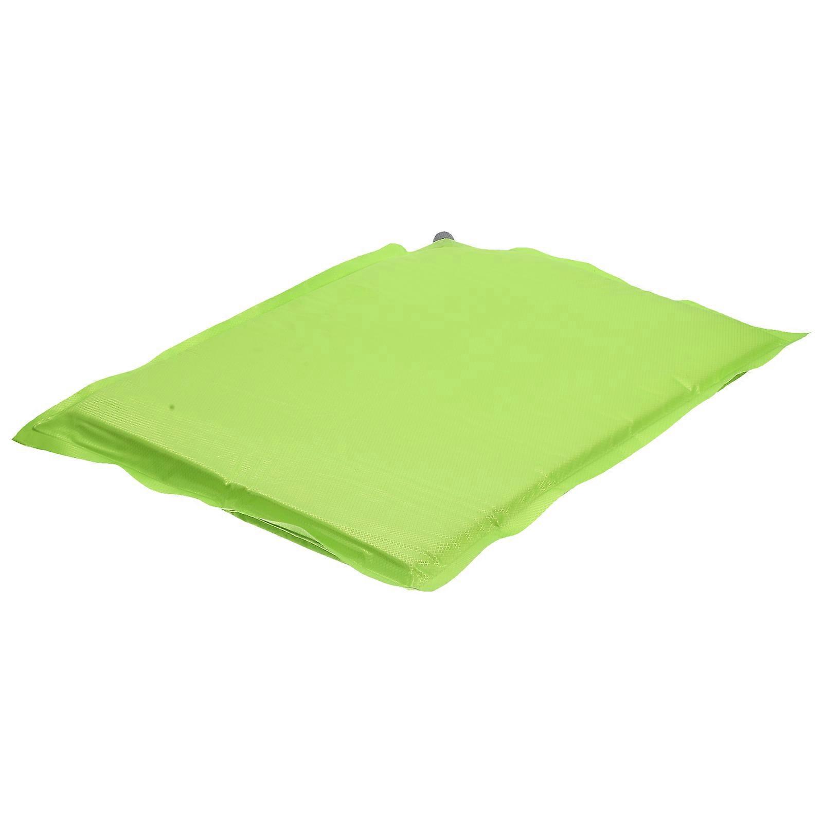 Portable Inflatable Seat Cushion for of Oxford Cloth Green Color Lightweight and Comfortable 27.5 x 18.9 inches
