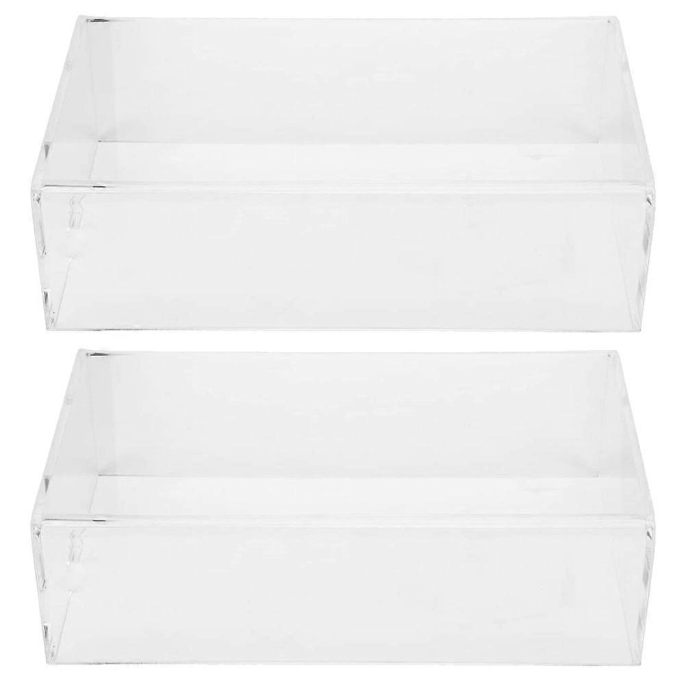 Clear Acrylic Mouse Cover Set of 2 Dust Protection Case for Home Office Use Universal Fit for Various Mice
